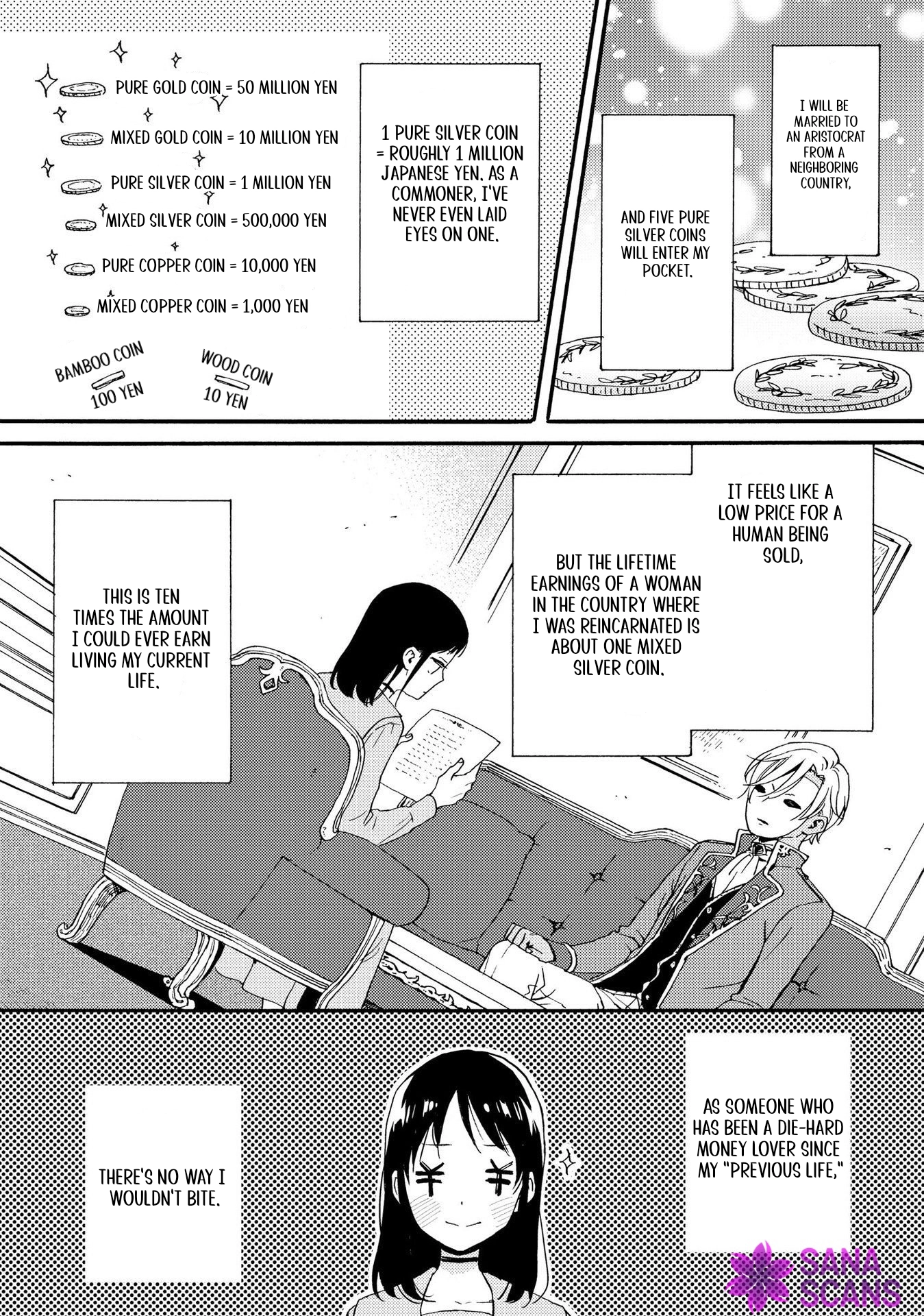 A Money-Loving Commoner’s Contract Marriage with a Self-Doubting Noble Chapter 1 - . Page 2