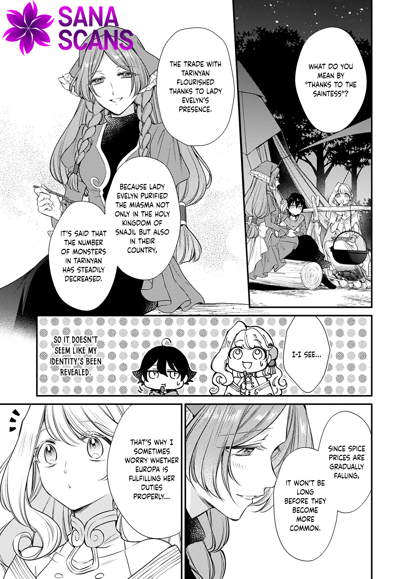 Even Exiled, She's Still the Beloved Saint! St. Evelyn's Weird and Wonderful Friends Chapter 12 - . Page 7