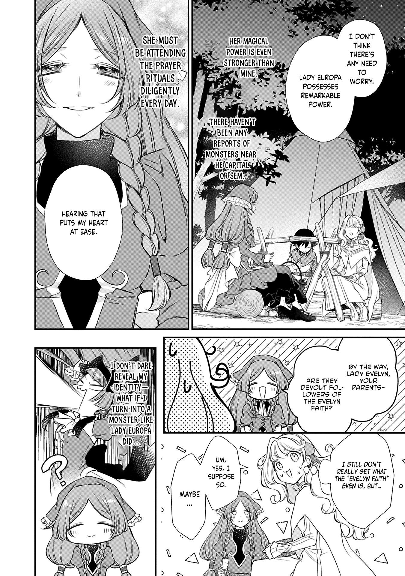 Even Exiled, She's Still the Beloved Saint! St. Evelyn's Weird and Wonderful Friends Chapter 12 - . Page 8