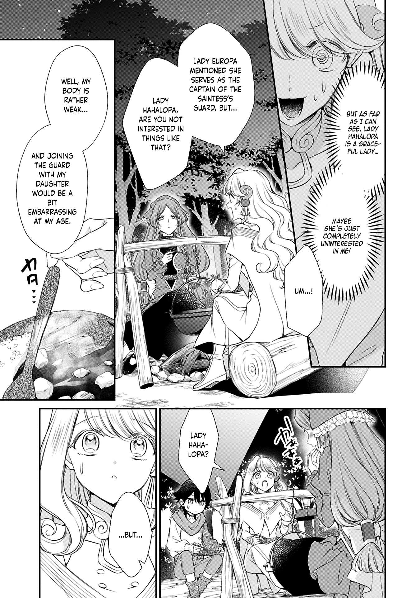 Even Exiled, She's Still the Beloved Saint! St. Evelyn's Weird and Wonderful Friends Chapter 12 - . Page 9