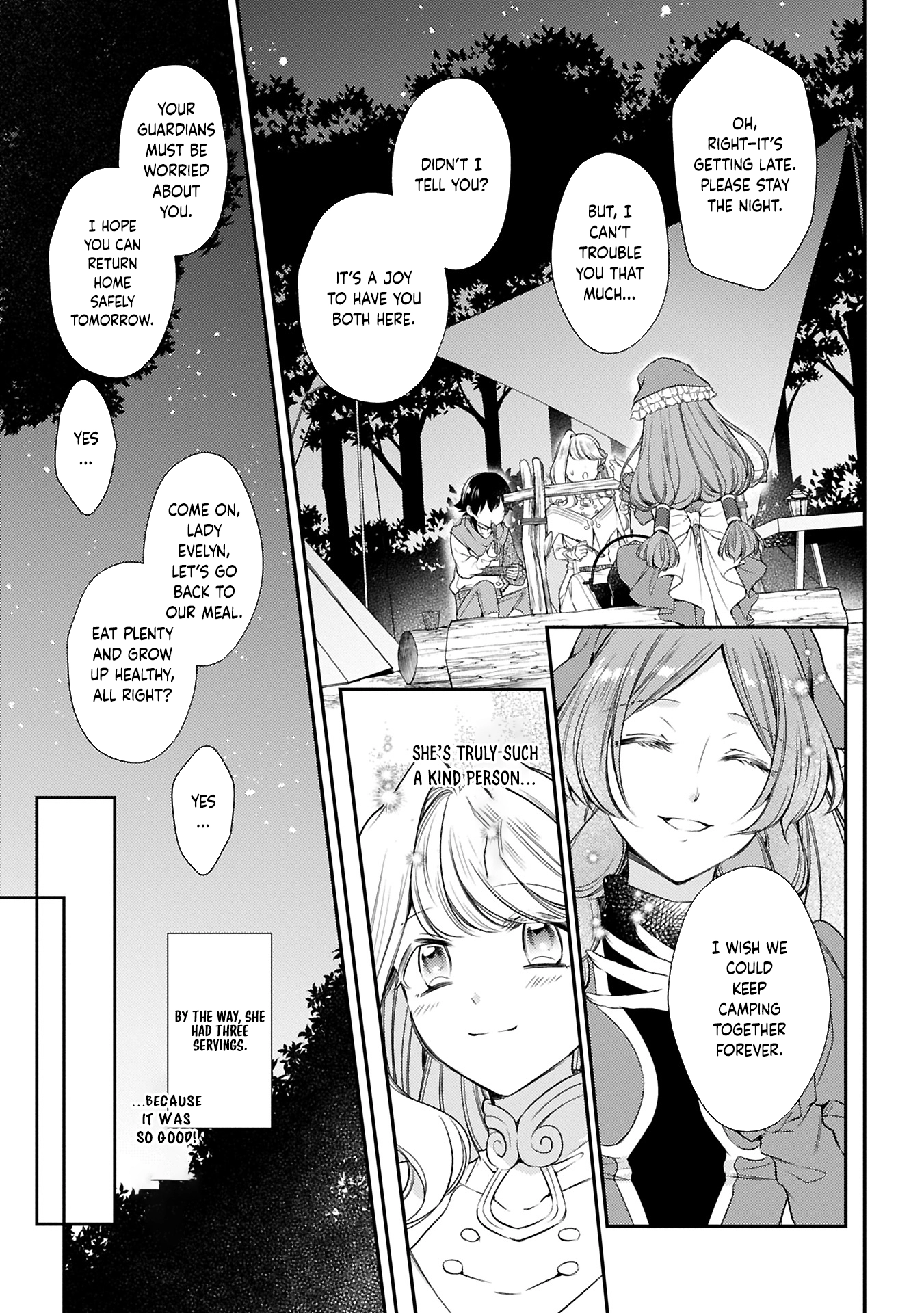 Even Exiled, She's Still the Beloved Saint! St. Evelyn's Weird and Wonderful Friends Chapter 12 - . Page 11
