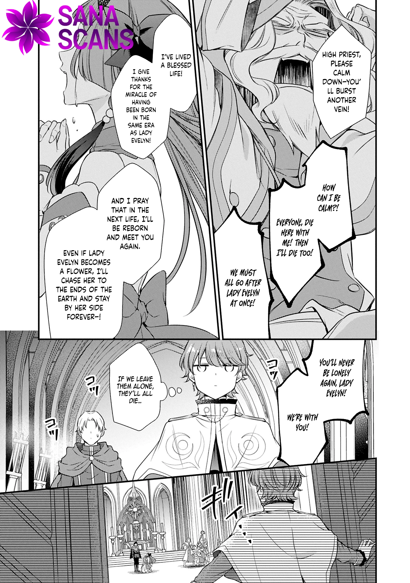 Even Exiled, She's Still the Beloved Saint! St. Evelyn's Weird and Wonderful Friends Chapter 12 - . Page 13