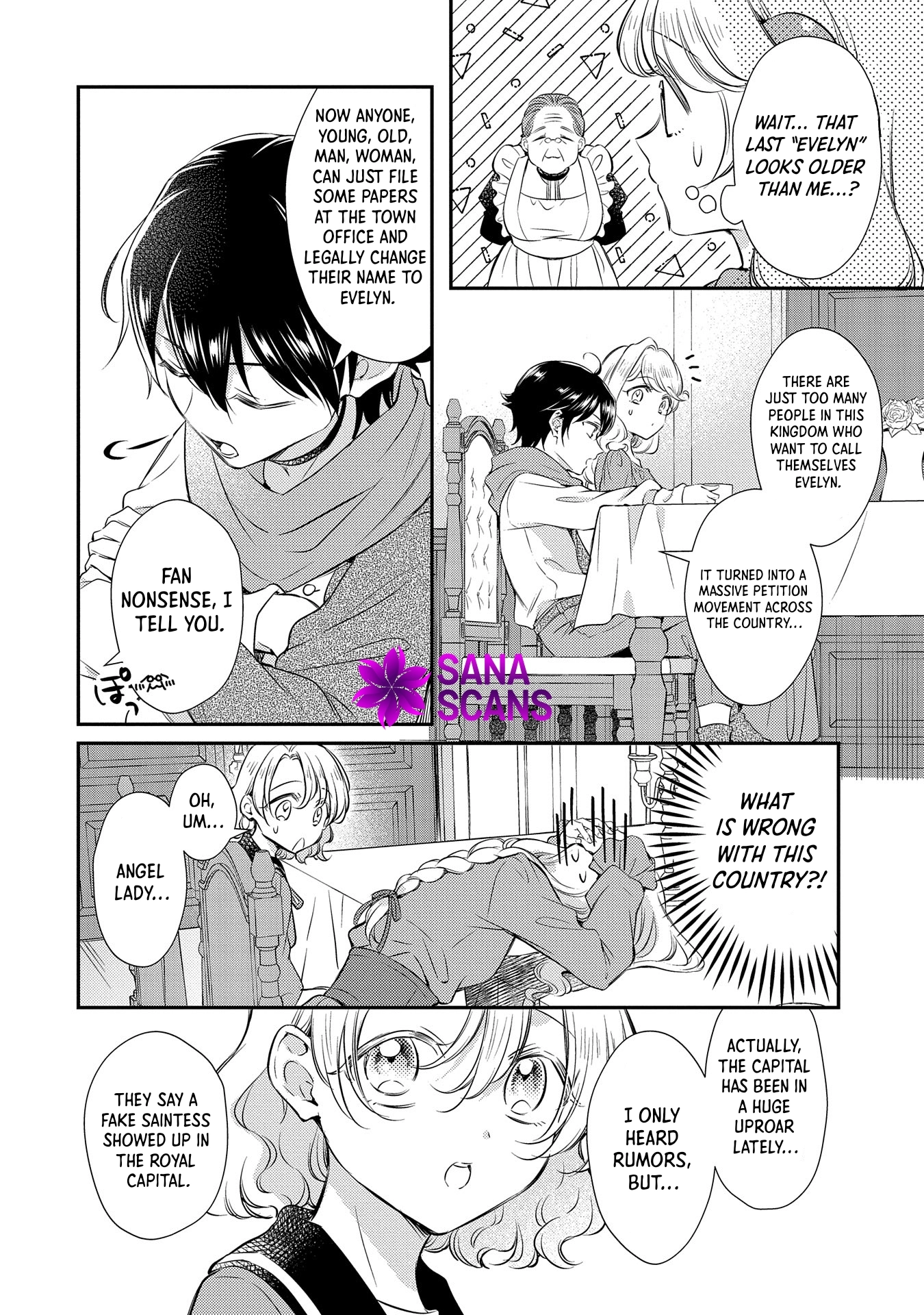 Even Exiled, She's Still the Beloved Saint! St. Evelyn's Weird and Wonderful Friends Chapter 5 Page 4