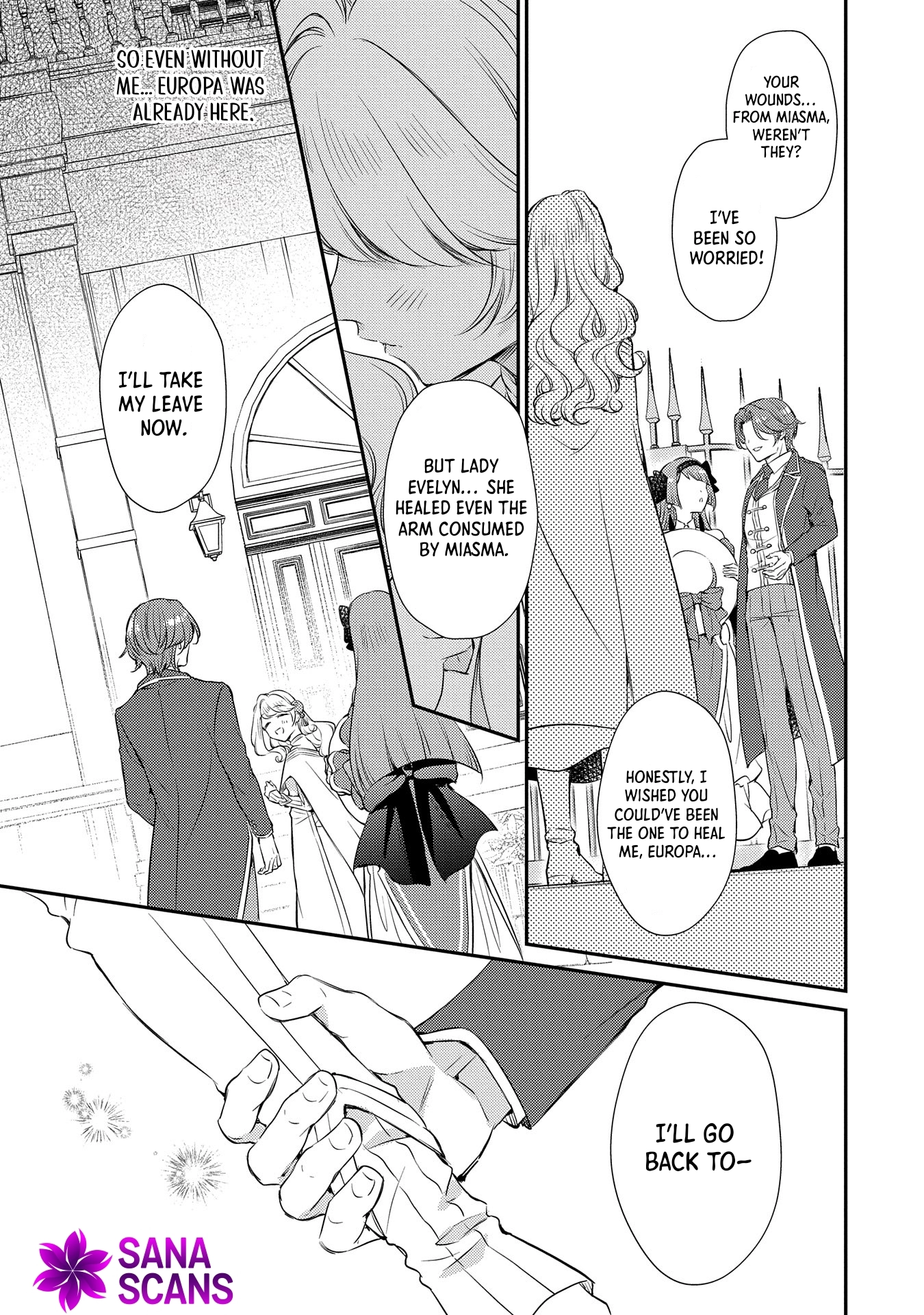Even Exiled, She's Still the Beloved Saint! St. Evelyn's Weird and Wonderful Friends Chapter 5 Page 23