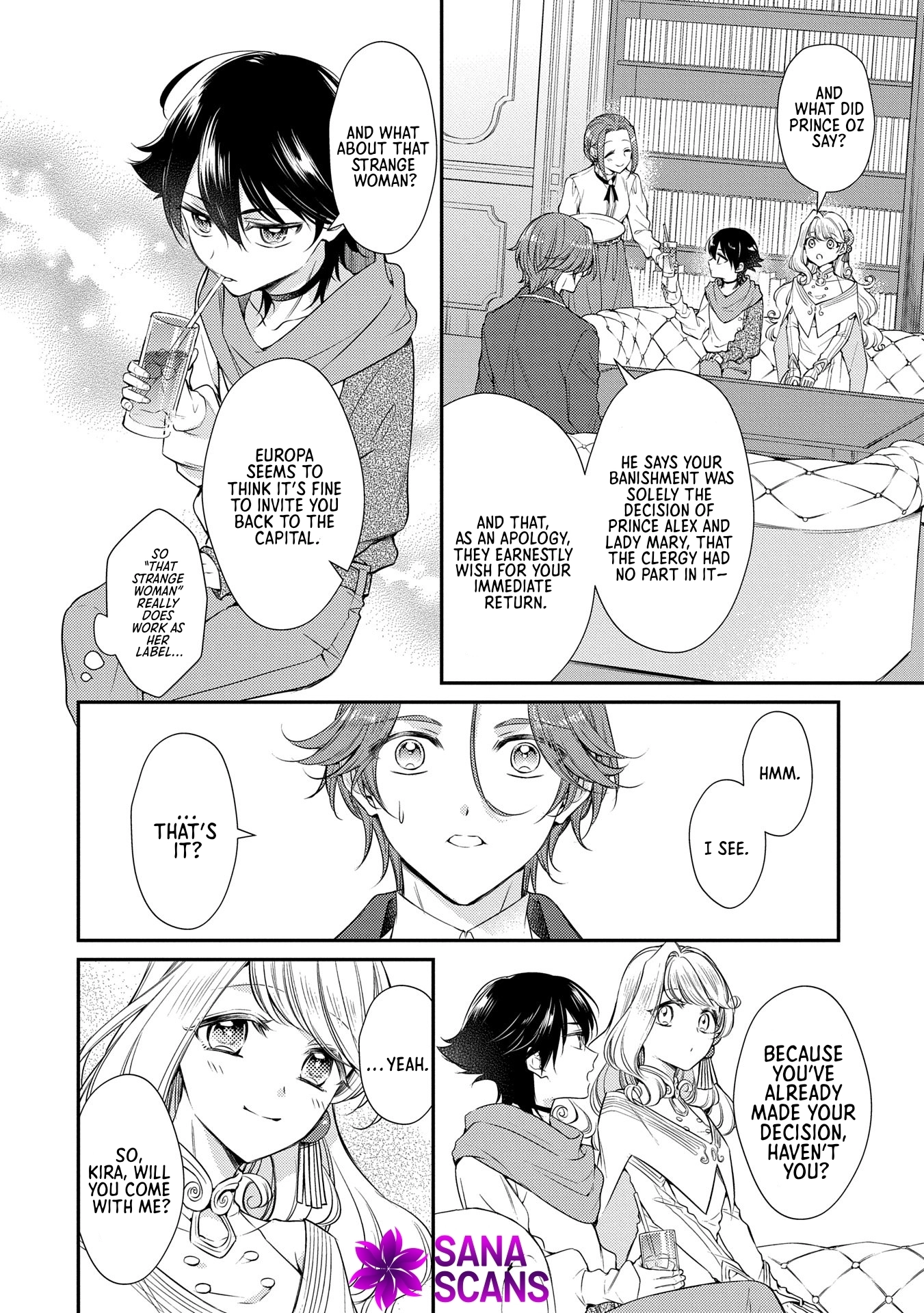 Even Exiled, She's Still the Beloved Saint! St. Evelyn's Weird and Wonderful Friends Chapter 8 - . Page 2