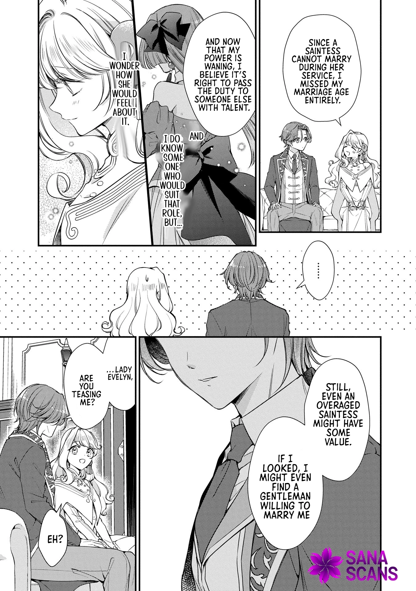 Even Exiled, She's Still the Beloved Saint! St. Evelyn's Weird and Wonderful Friends Chapter 8 - . Page 5