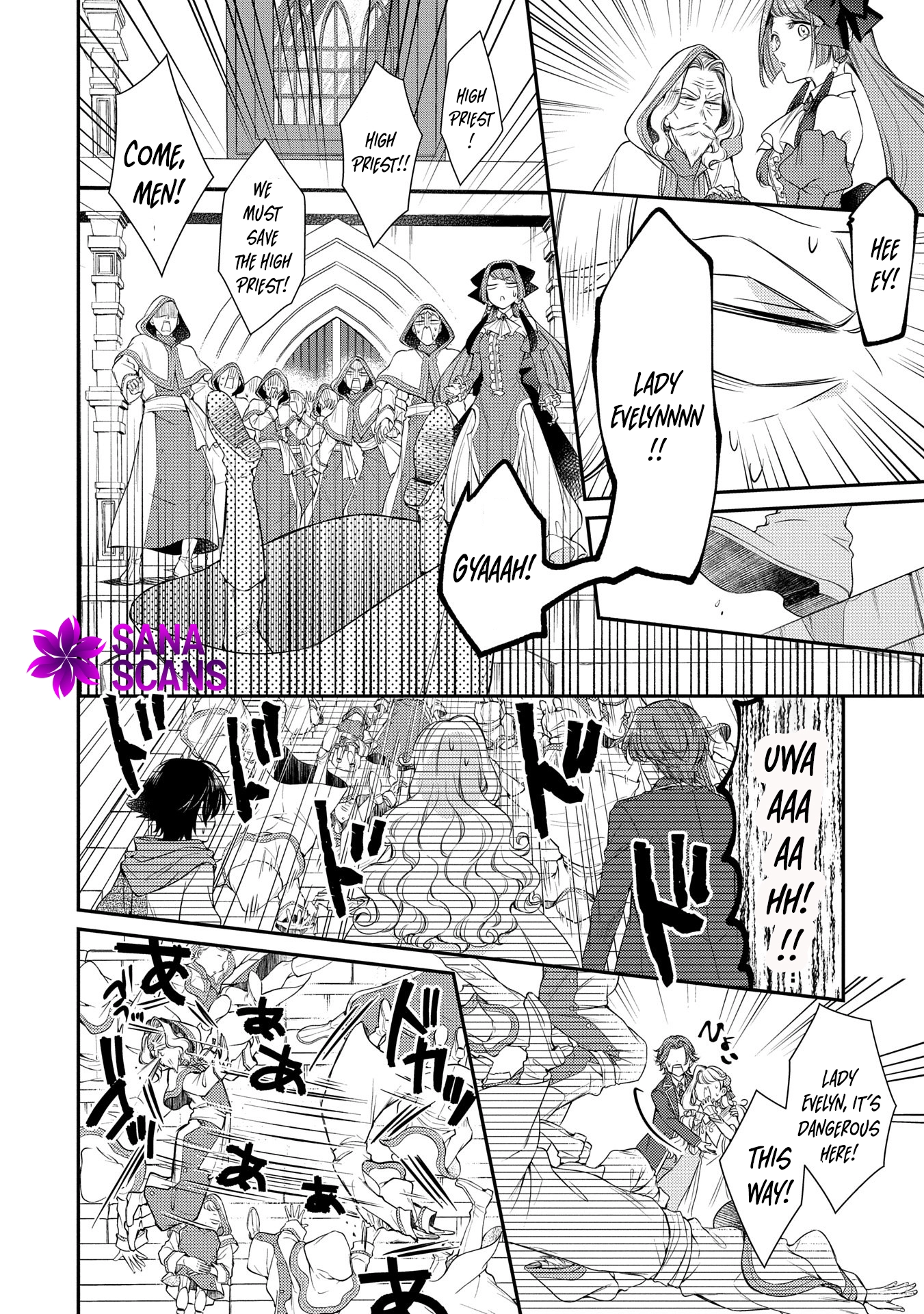 Even Exiled, She's Still the Beloved Saint! St. Evelyn's Weird and Wonderful Friends Chapter 8 - . Page 14