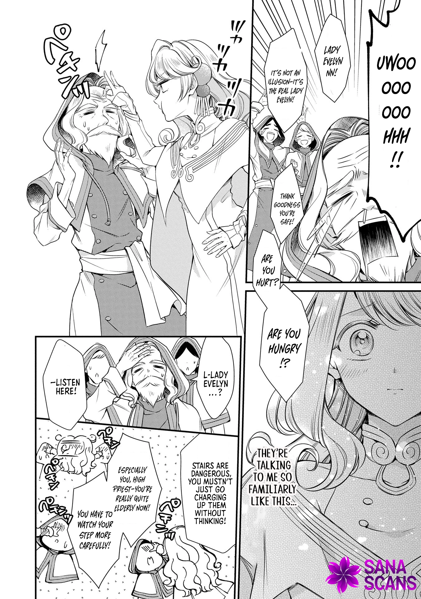 Even Exiled, She's Still the Beloved Saint! St. Evelyn's Weird and Wonderful Friends Chapter 8 - . Page 16