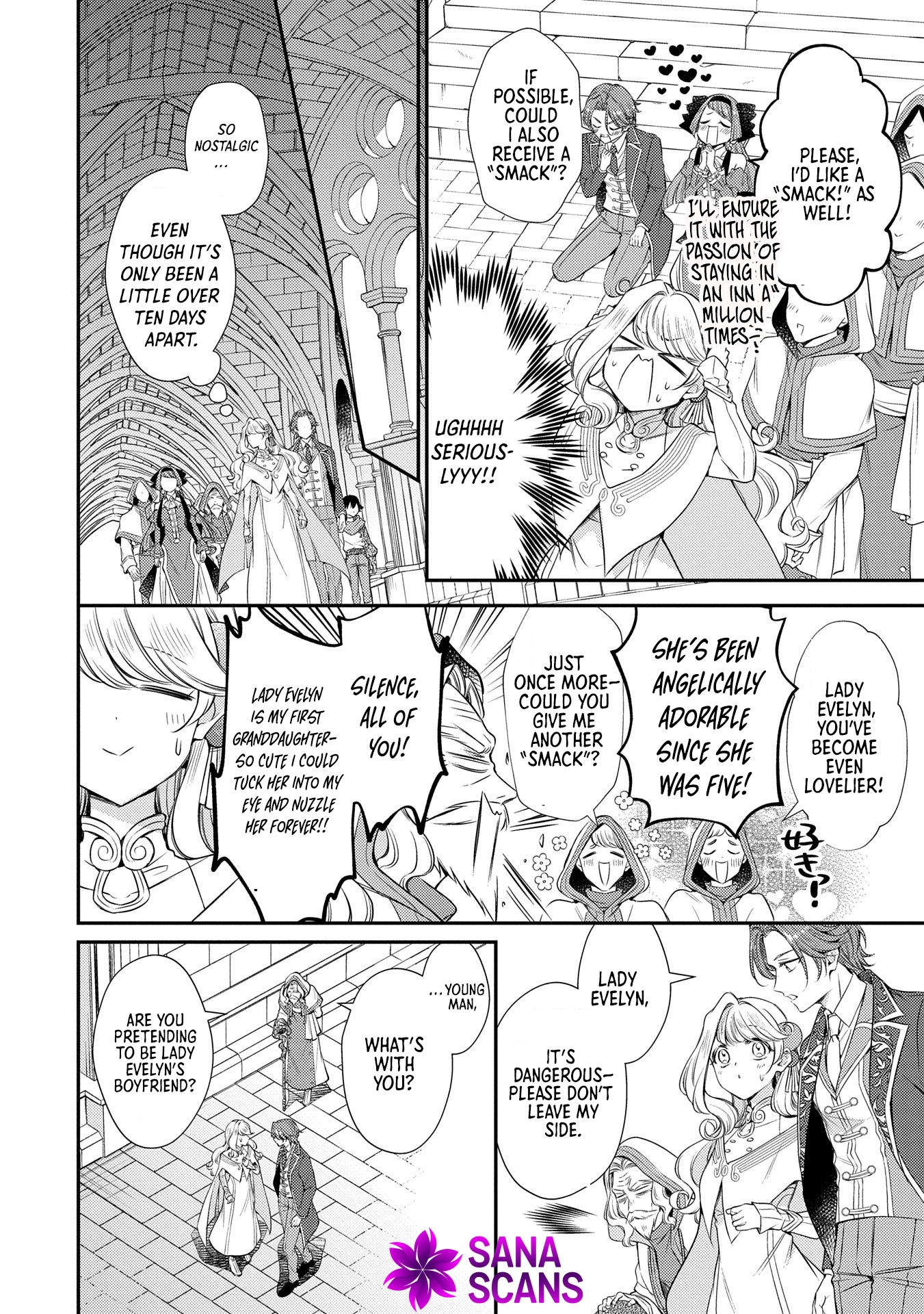 Even Exiled, She's Still the Beloved Saint! St. Evelyn's Weird and Wonderful Friends Chapter 8 - . Page 18