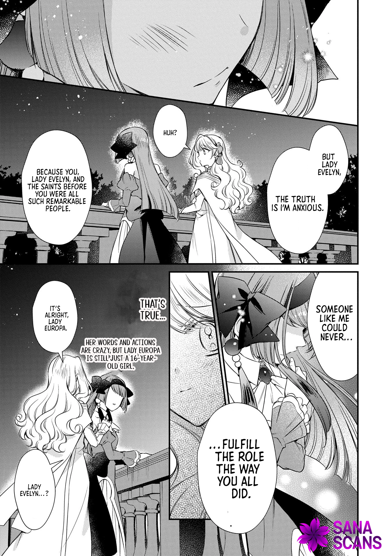 Even Exiled, She's Still the Beloved Saint! St. Evelyn's Weird and Wonderful Friends Chapter 8 - . Page 27