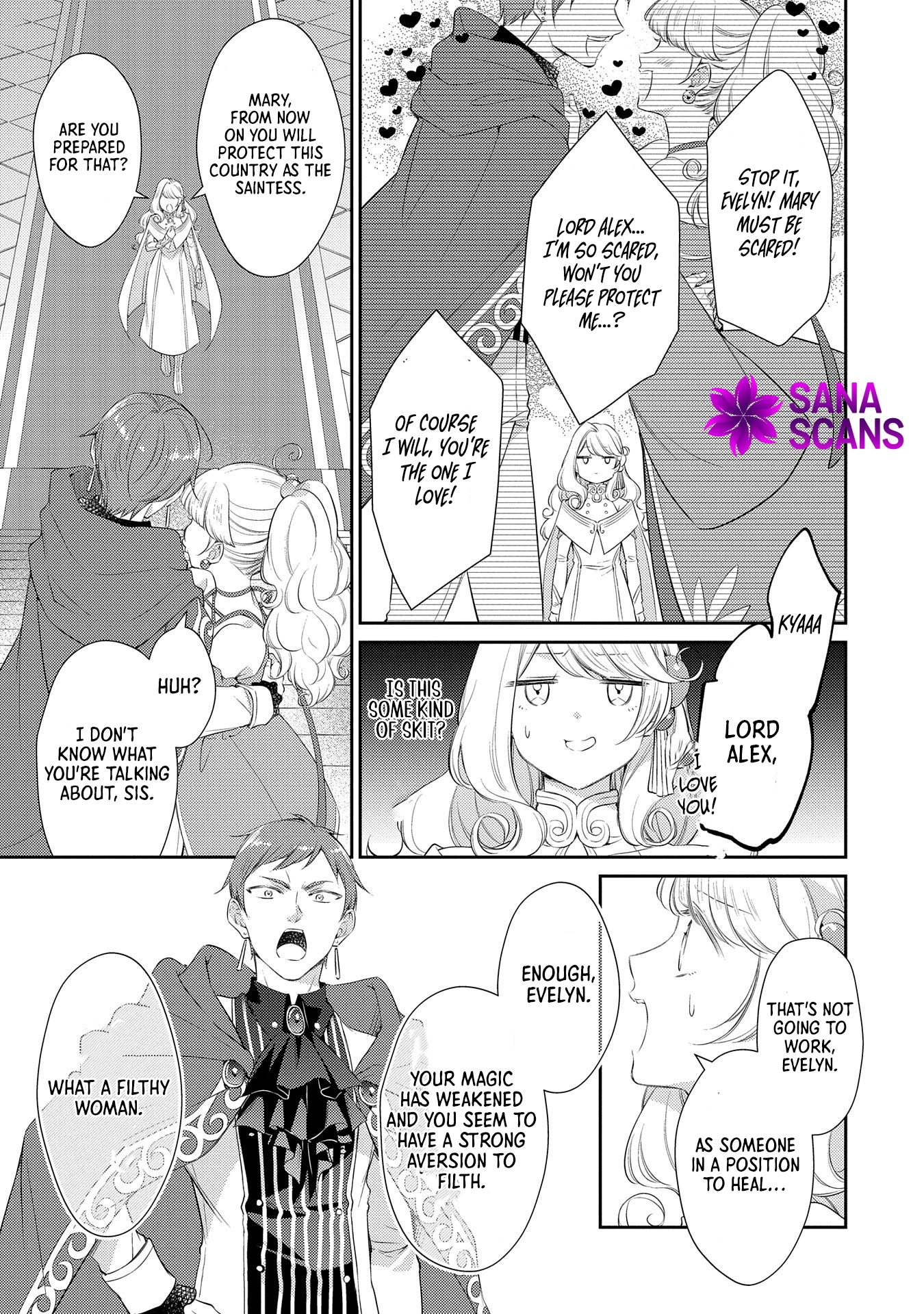 Even Exiled, She's Still the Beloved Saint! St. Evelyn's Weird and Wonderful Friends Chapter 1 Page 7