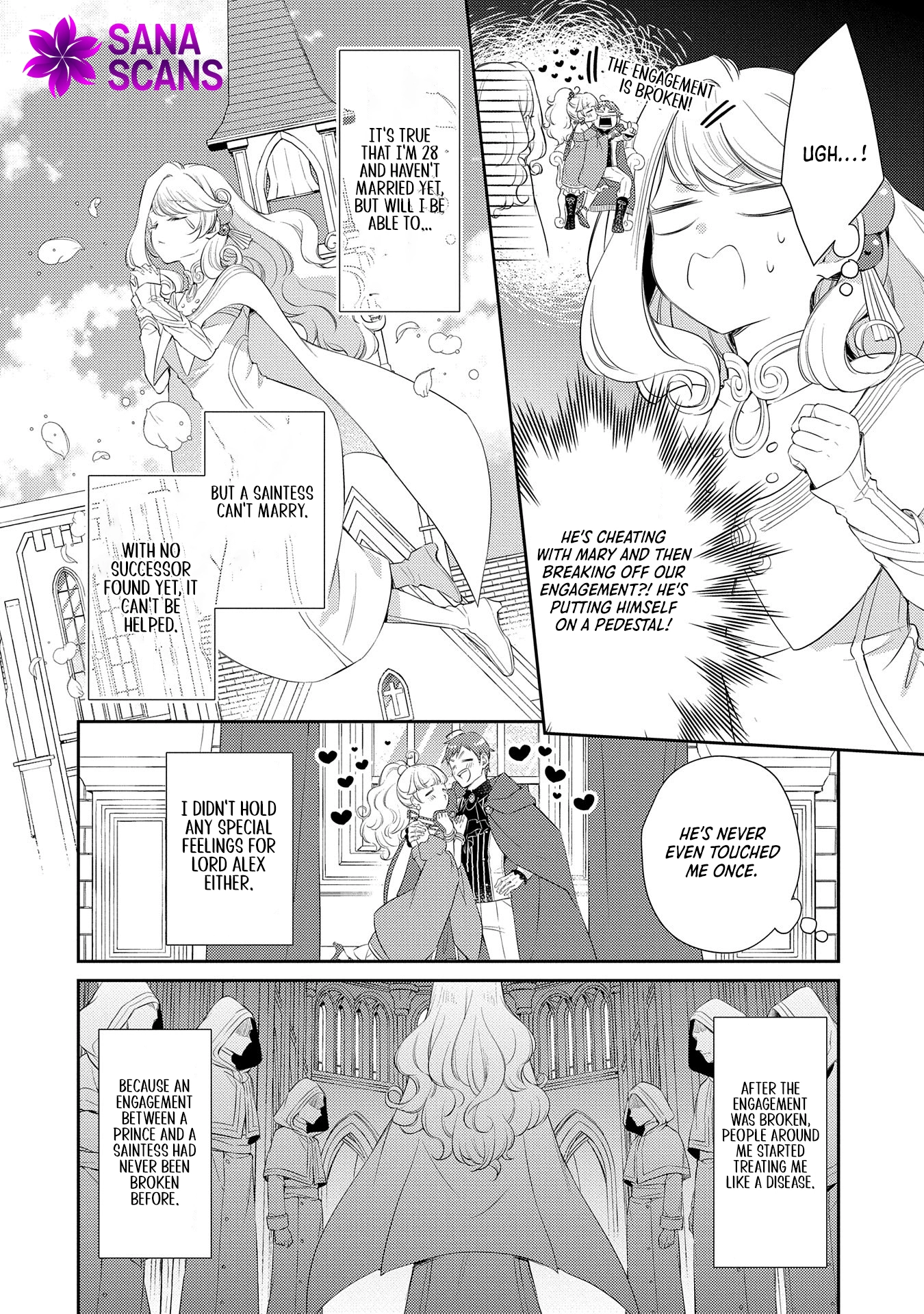 Even Exiled, She's Still the Beloved Saint! St. Evelyn's Weird and Wonderful Friends Chapter 1 Page 8