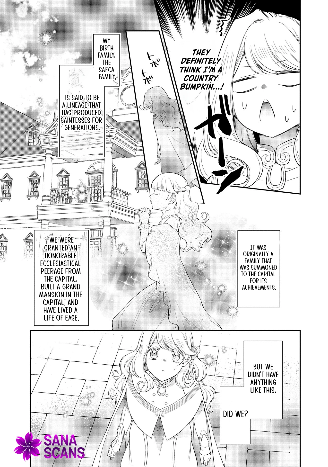 Even Exiled, She's Still the Beloved Saint! St. Evelyn's Weird and Wonderful Friends Chapter 1 Page 13