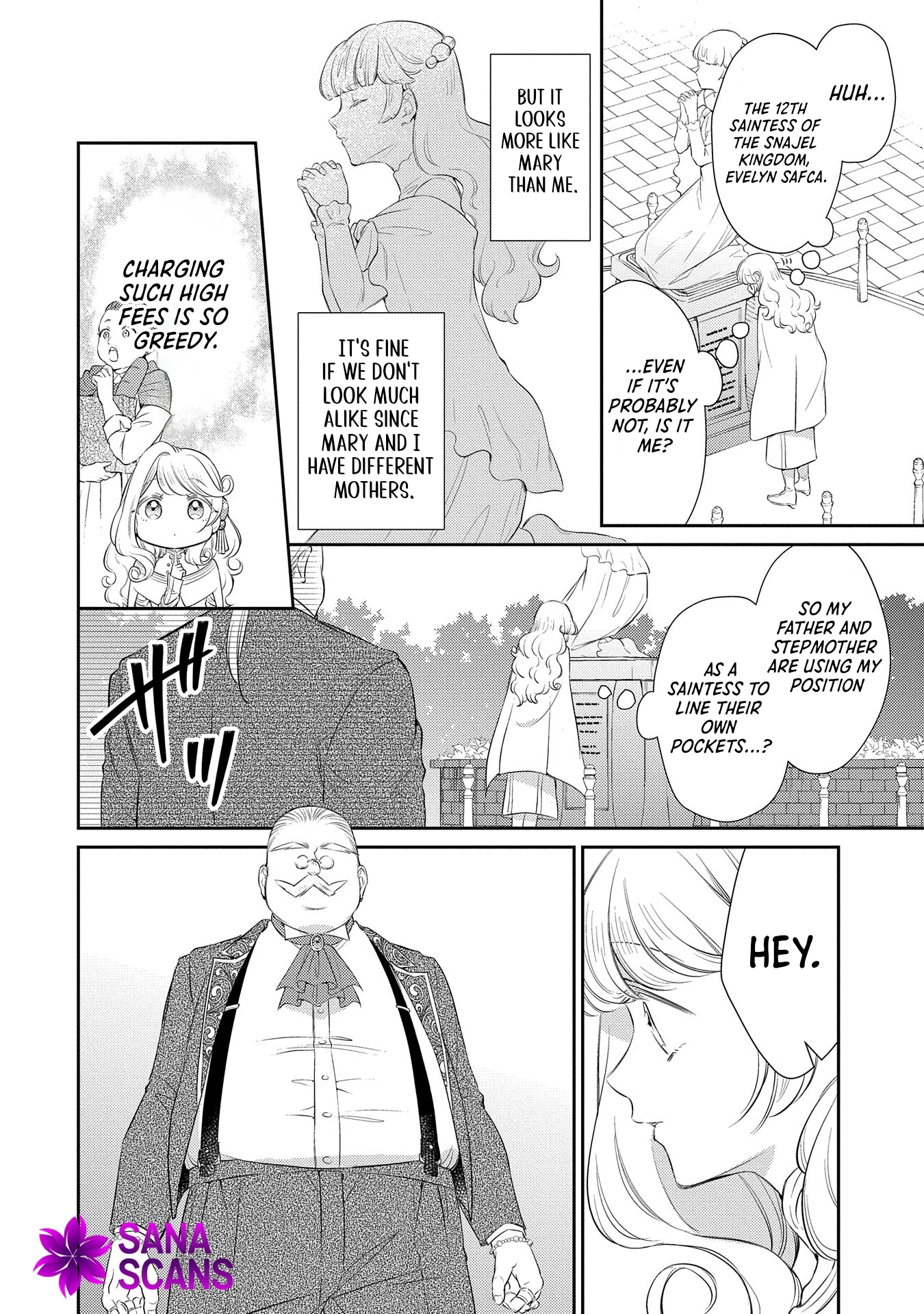 Even Exiled, She's Still the Beloved Saint! St. Evelyn's Weird and Wonderful Friends Chapter 1 Page 14