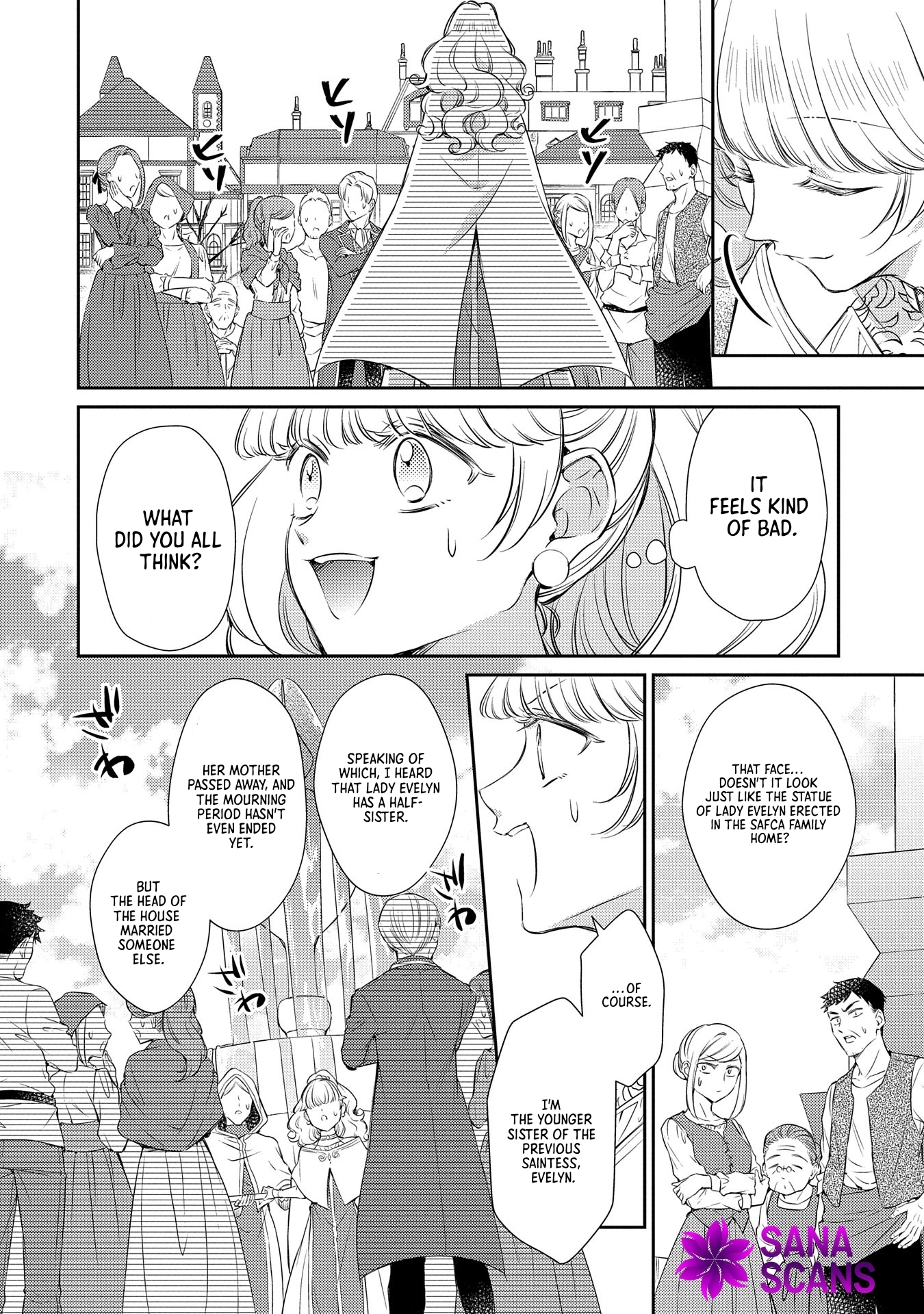 Even Exiled, She's Still the Beloved Saint! St. Evelyn's Weird and Wonderful Friends Chapter 4 Page 4