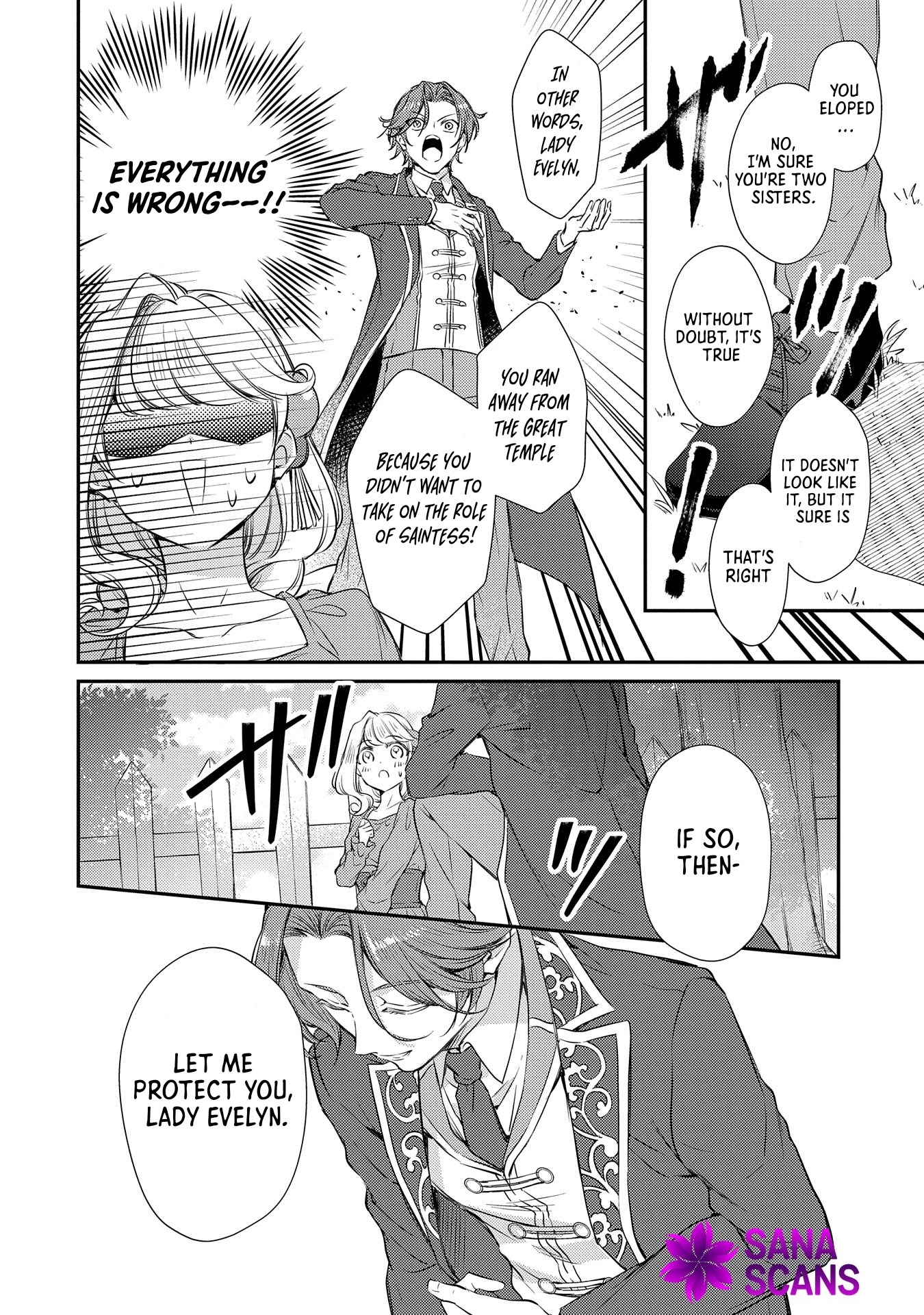Even Exiled, She's Still the Beloved Saint! St. Evelyn's Weird and Wonderful Friends Chapter 4 Page 28