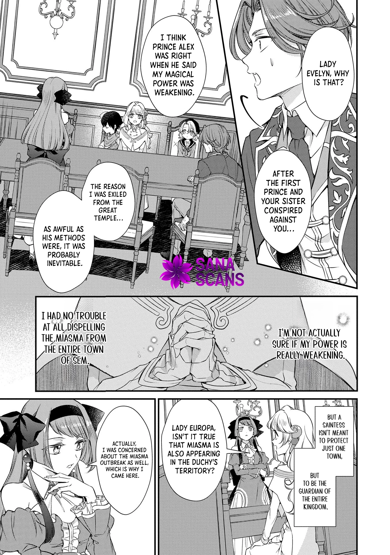 Even Exiled, She's Still the Beloved Saint! St. Evelyn's Weird and Wonderful Friends Chapter 7 Page 11
