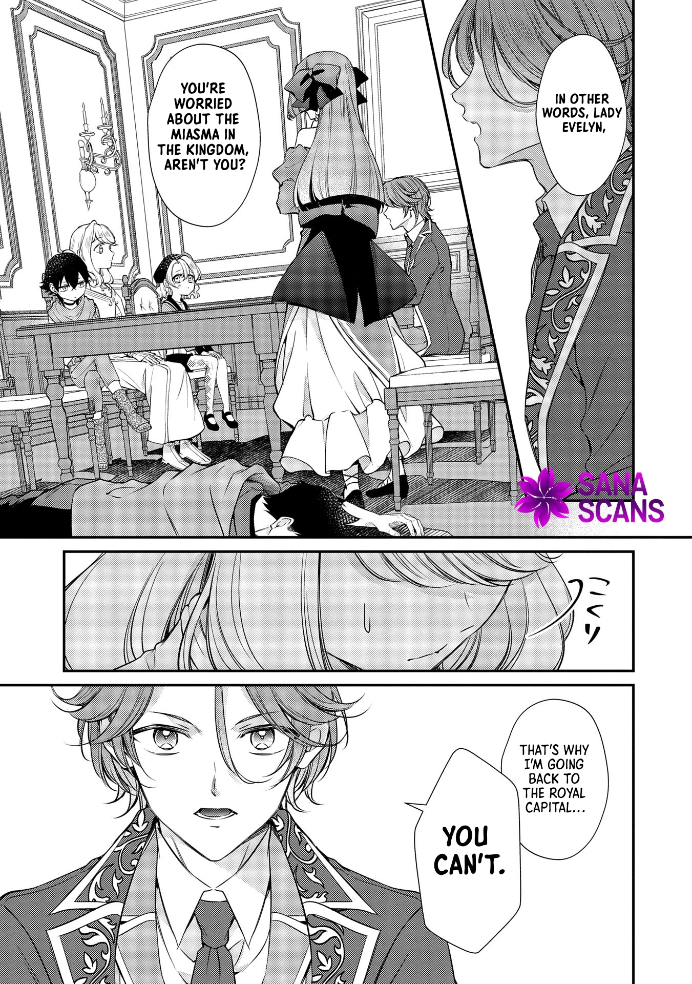 Even Exiled, She's Still the Beloved Saint! St. Evelyn's Weird and Wonderful Friends Chapter 7 Page 13