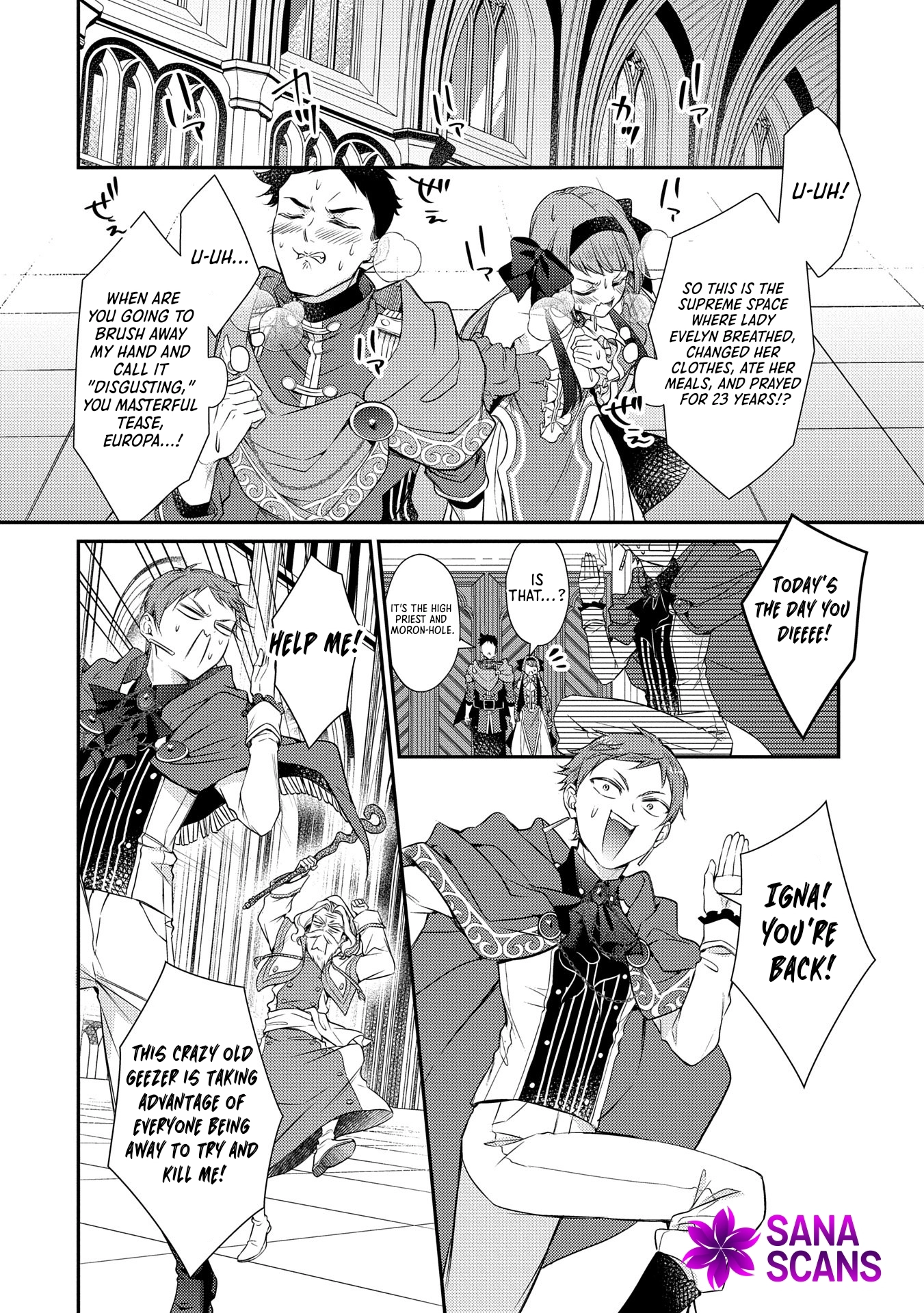 Even Exiled, She's Still the Beloved Saint! St. Evelyn's Weird and Wonderful Friends Chapter 7 Page 26