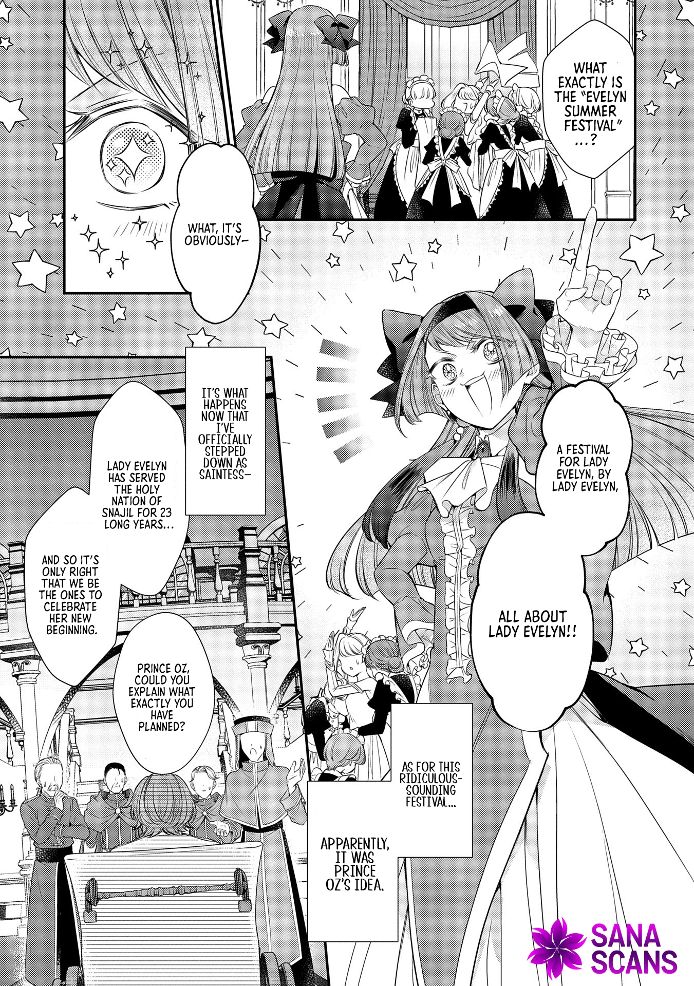 Even Exiled, She's Still the Beloved Saint! St. Evelyn's Weird and Wonderful Friends Chapter 9 - ، Page 3