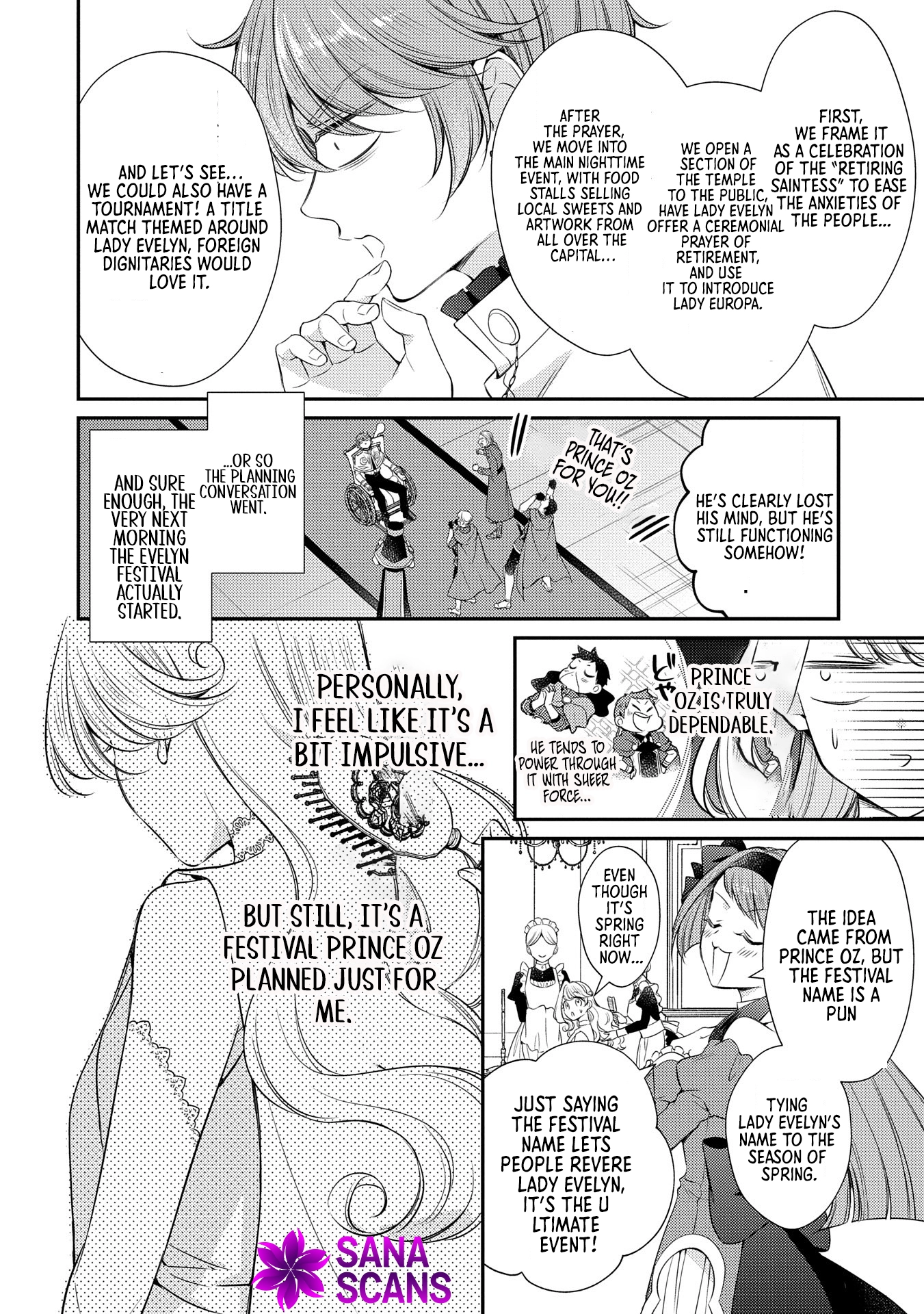 Even Exiled, She's Still the Beloved Saint! St. Evelyn's Weird and Wonderful Friends Chapter 9 - ، Page 4