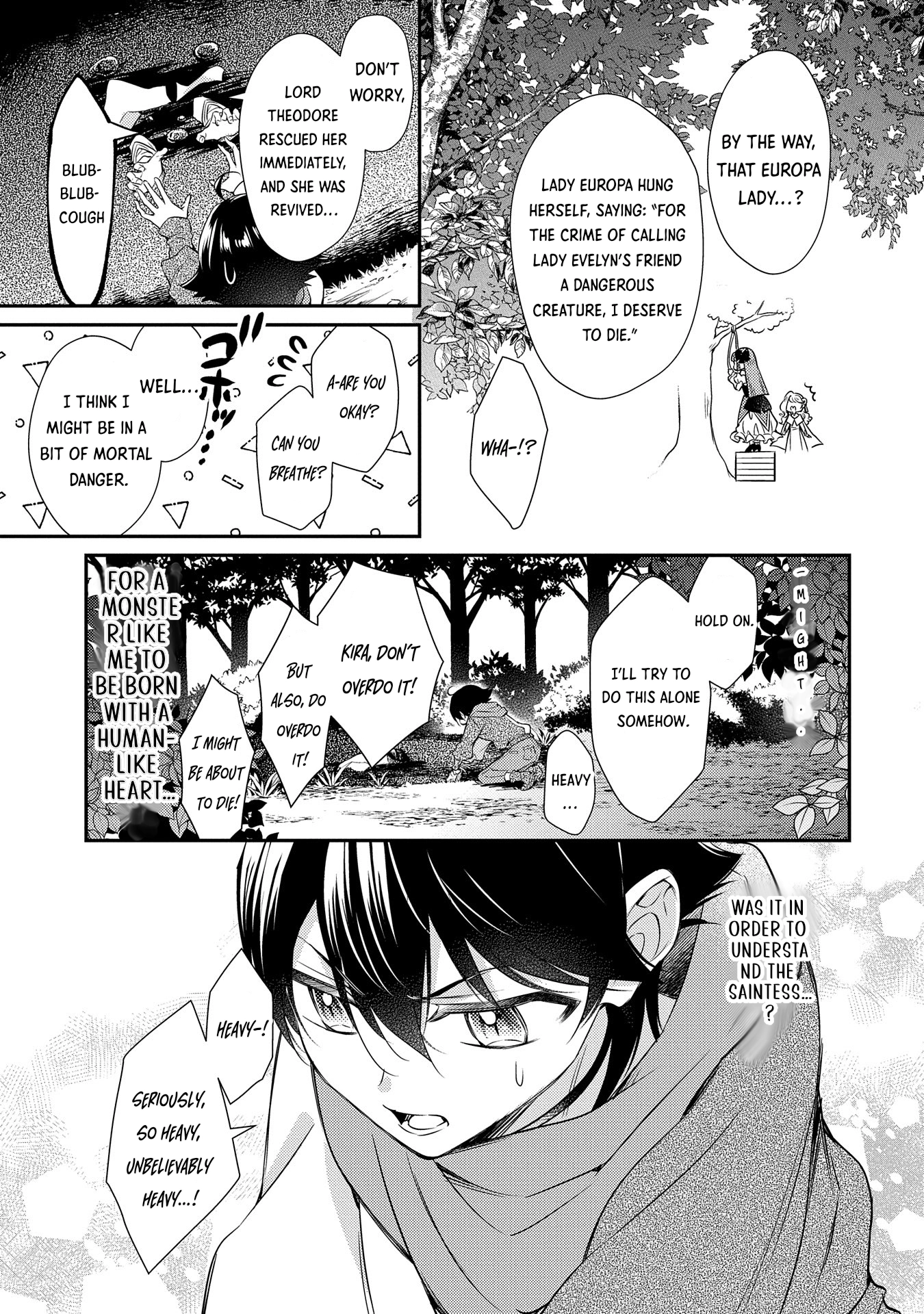 Even Exiled, She's Still the Beloved Saint! St. Evelyn's Weird and Wonderful Friends Chapter 6 Page 19