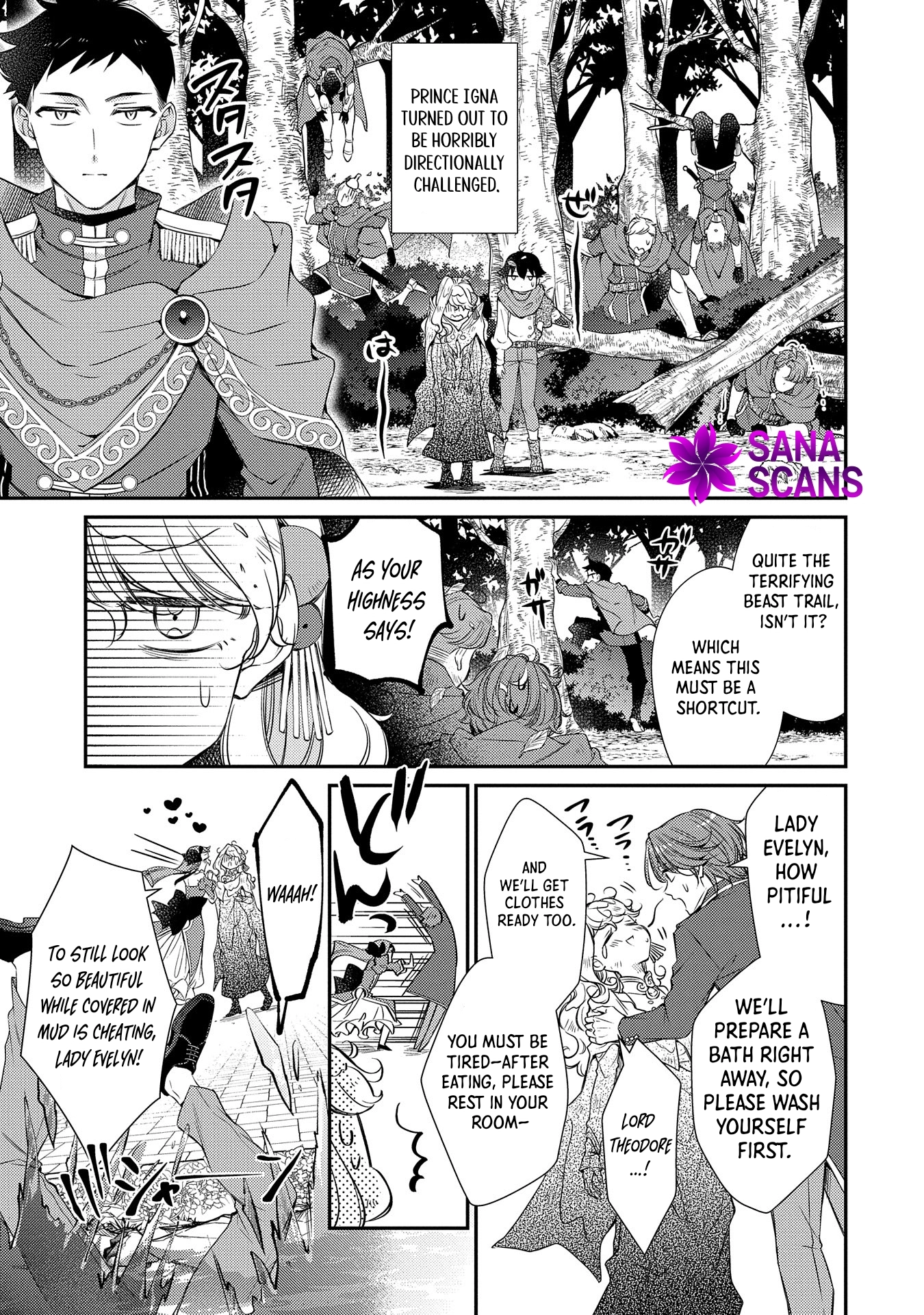 Even Exiled, She's Still the Beloved Saint! St. Evelyn's Weird and Wonderful Friends Chapter 6 Page 23