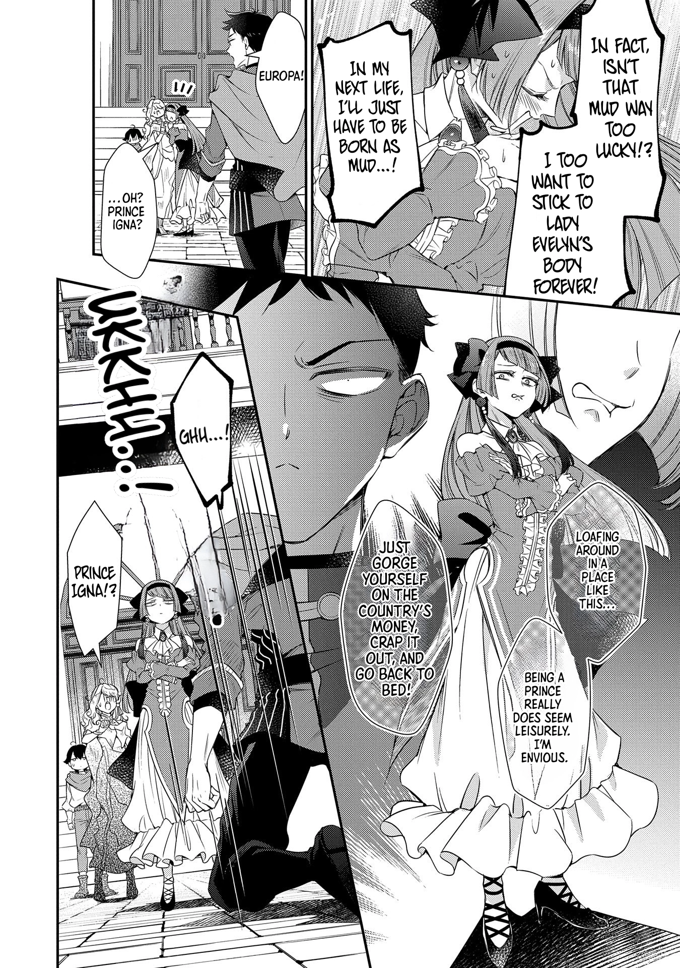 Even Exiled, She's Still the Beloved Saint! St. Evelyn's Weird and Wonderful Friends Chapter 6 Page 24