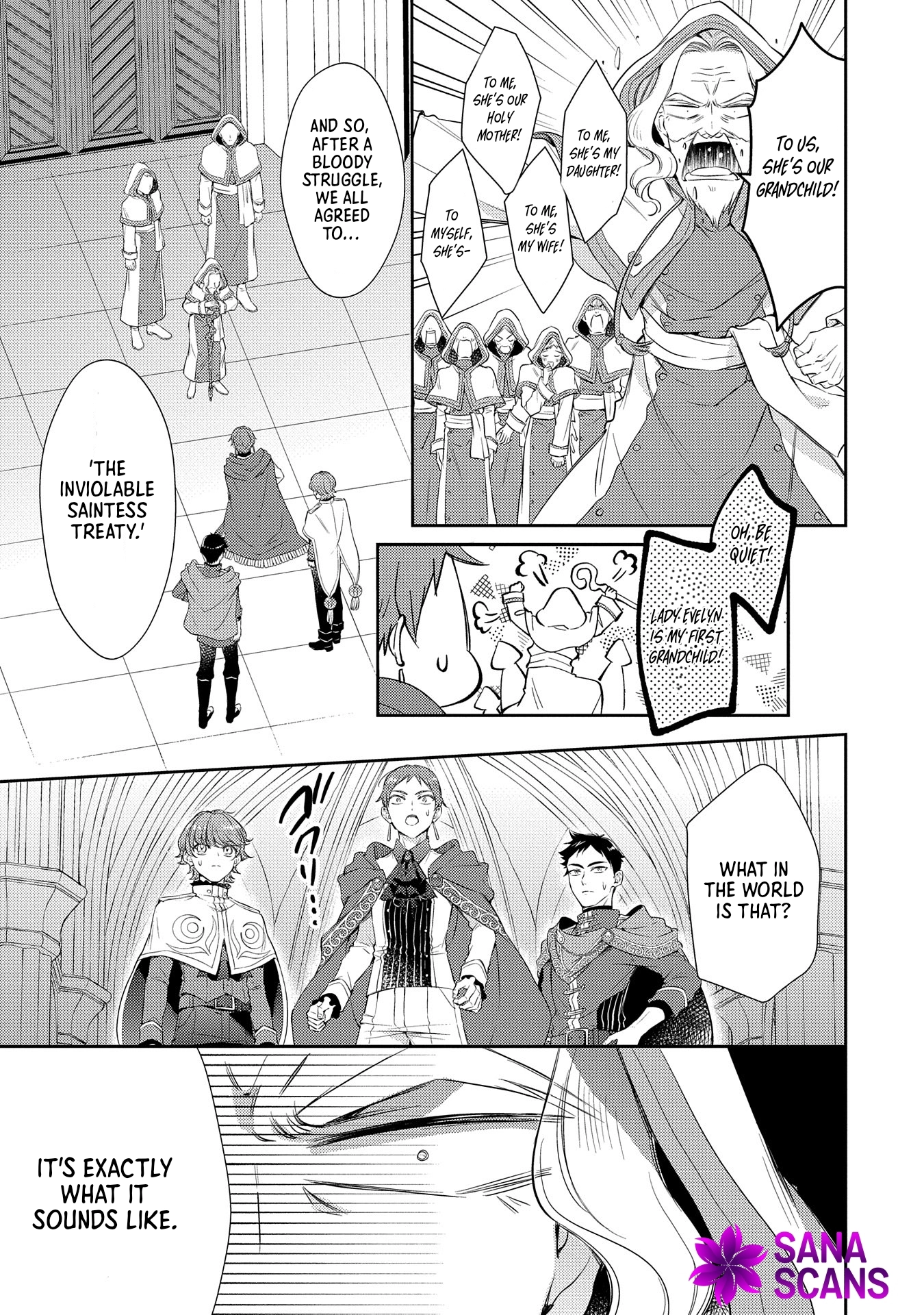 Even Exiled, She's Still the Beloved Saint! St. Evelyn's Weird and Wonderful Friends Chapter 3 Page 9