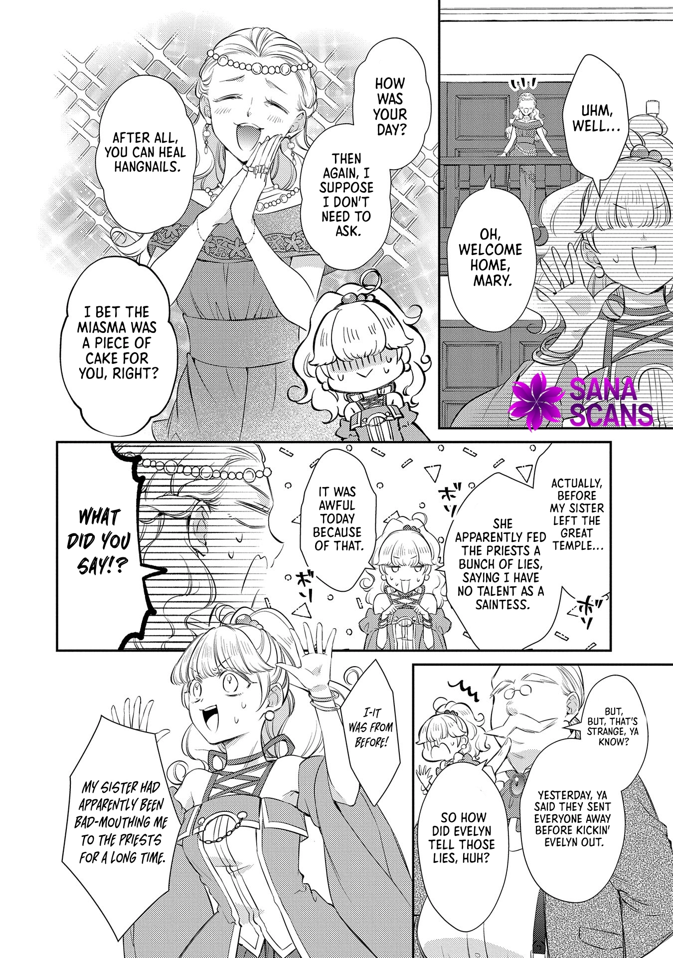 Even Exiled, She's Still the Beloved Saint! St. Evelyn's Weird and Wonderful Friends Chapter 3 Page 30