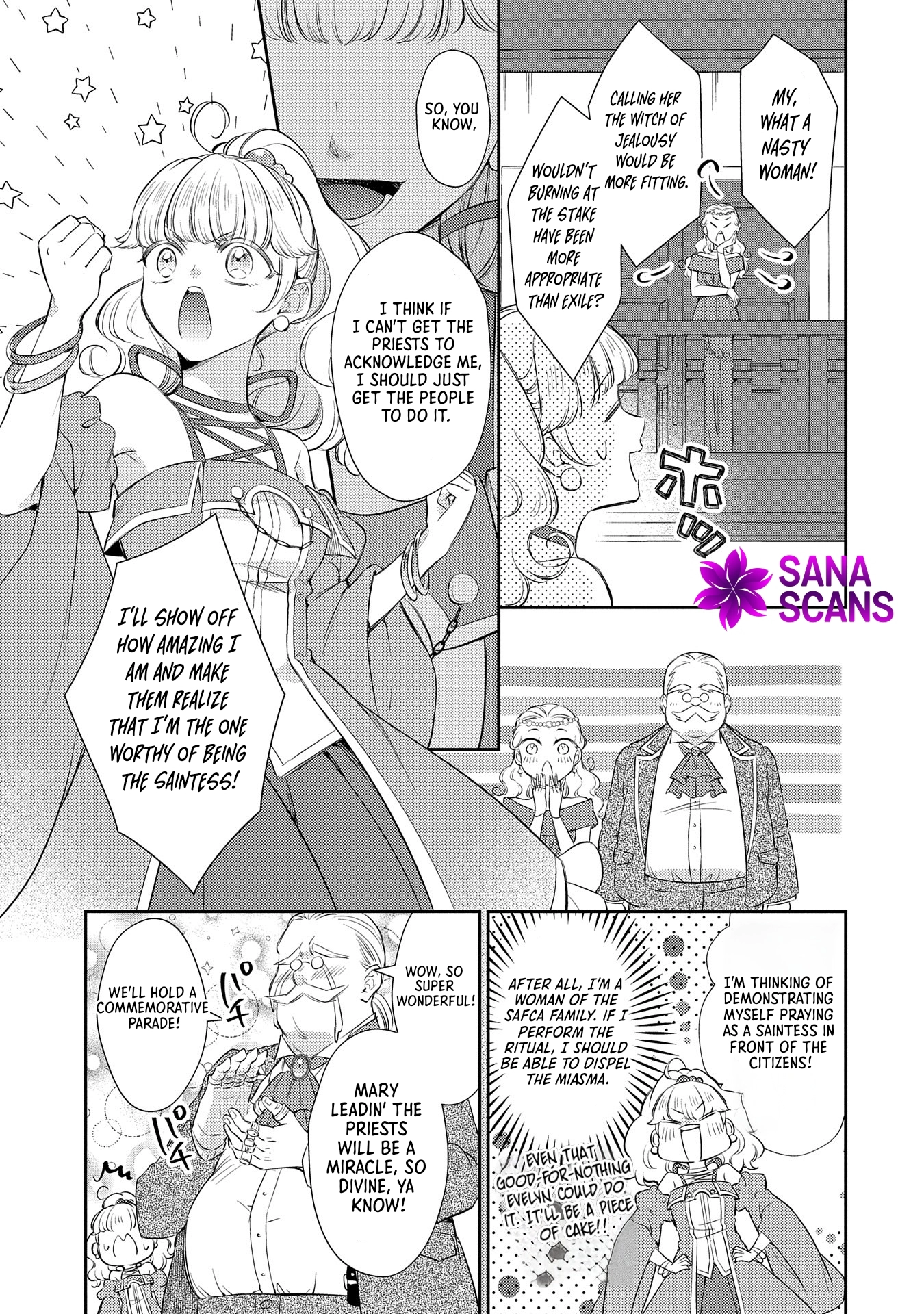 Even Exiled, She's Still the Beloved Saint! St. Evelyn's Weird and Wonderful Friends Chapter 3 Page 31