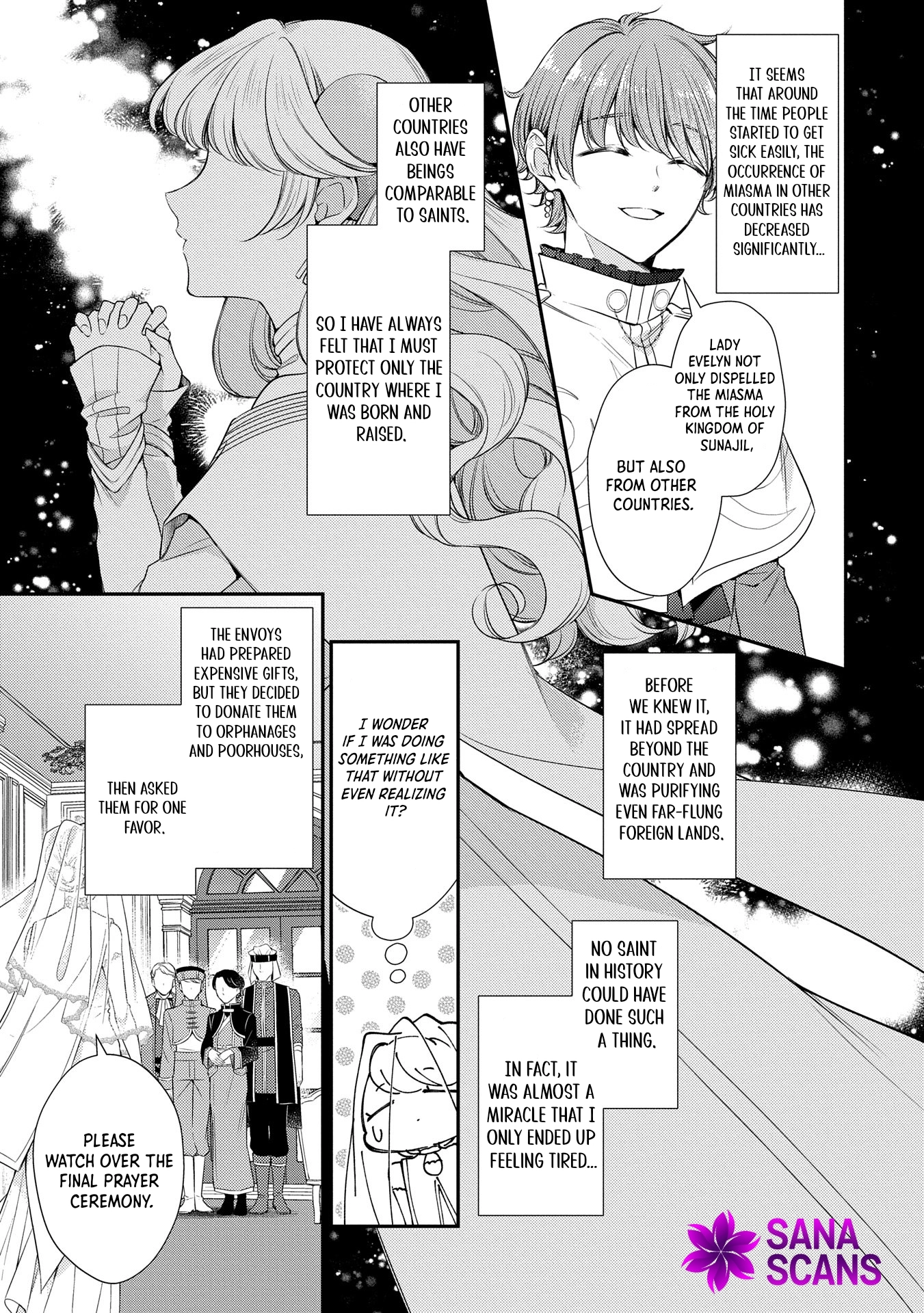 Even Exiled, She's Still the Beloved Saint! St. Evelyn's Weird and Wonderful Friends Chapter 10 - . Page 3