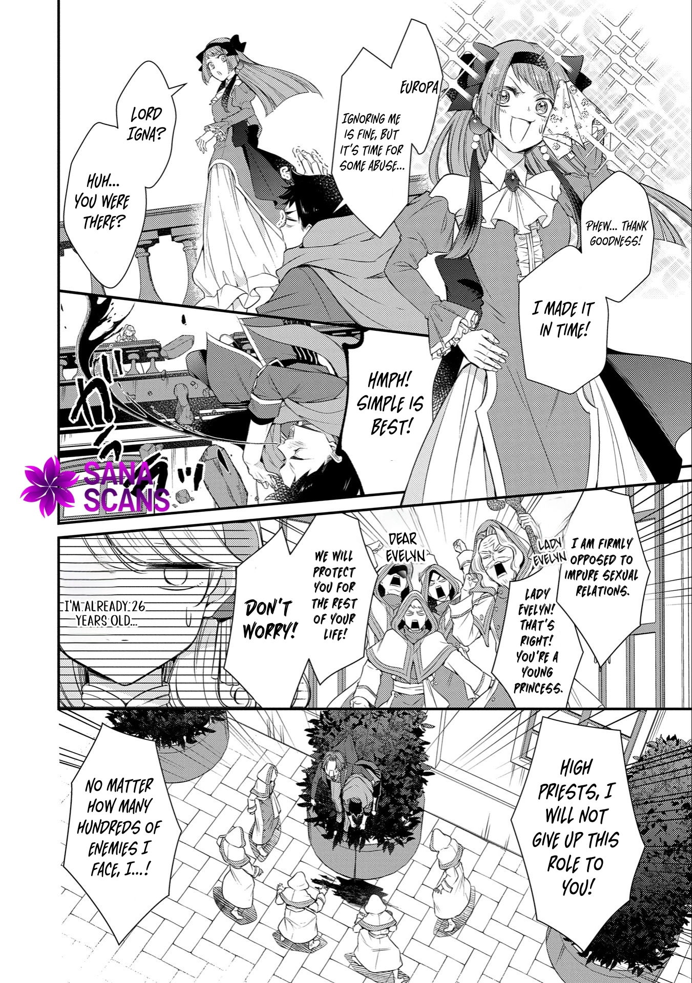 Even Exiled, She's Still the Beloved Saint! St. Evelyn's Weird and Wonderful Friends Chapter 10 - . Page 24