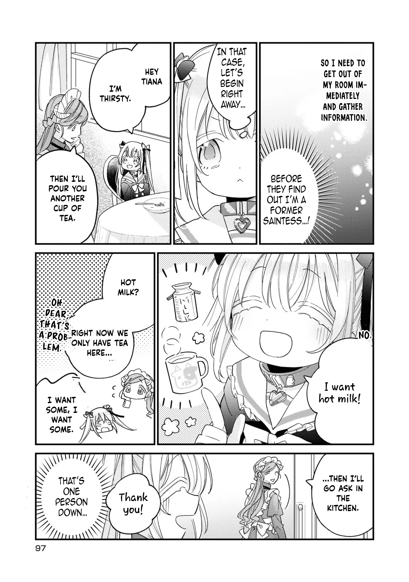 Fired as the Saintess, Turned into a Loli, and Became the Demon King’s Pet. Chapter 4 Page 3