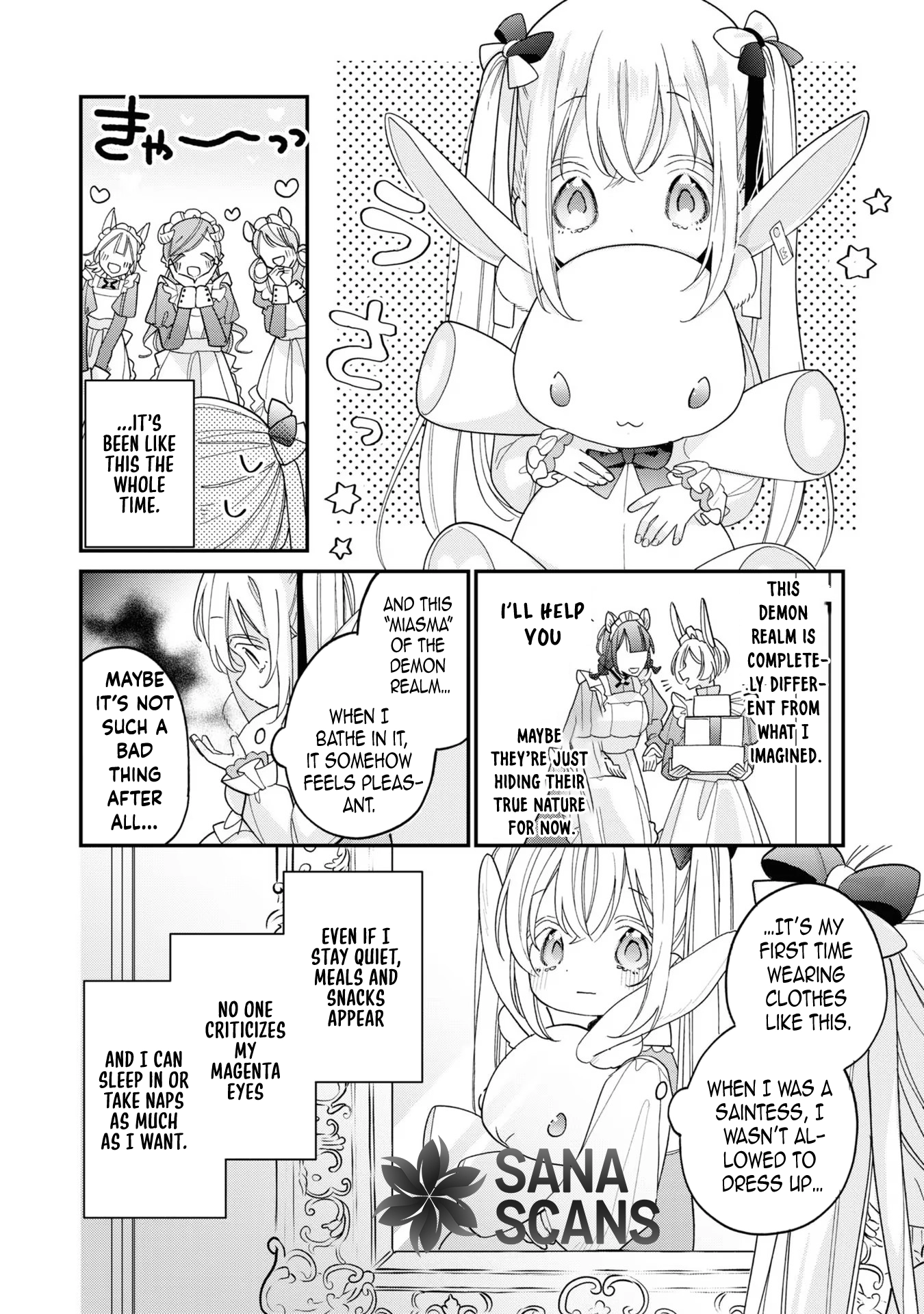 Fired as the Saintess, Turned into a Loli, and Became the Demon King’s Pet. Chapter 3 Page 4