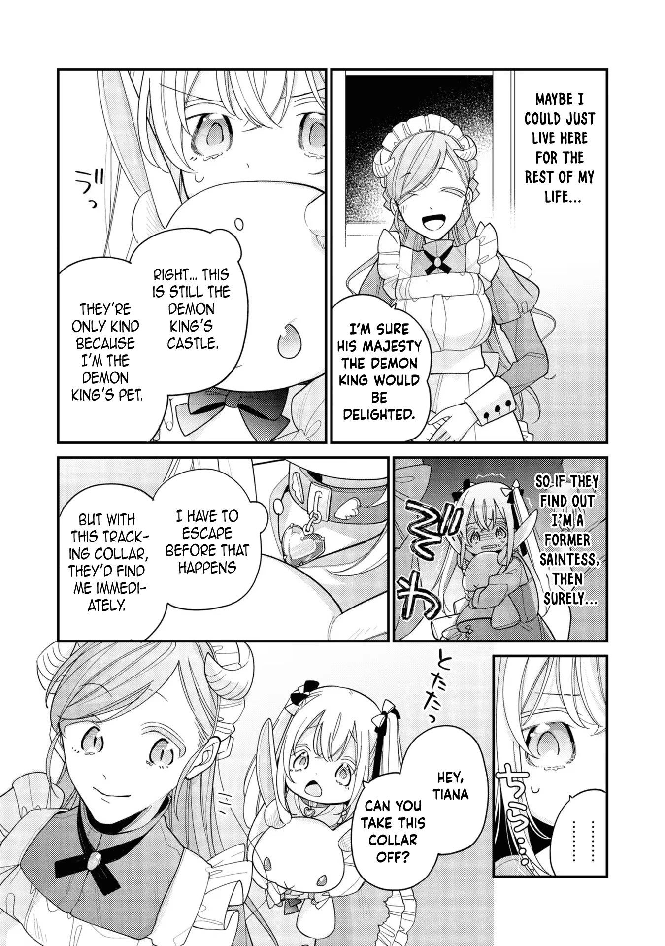 Fired as the Saintess, Turned into a Loli, and Became the Demon King’s Pet. Chapter 3 Page 5