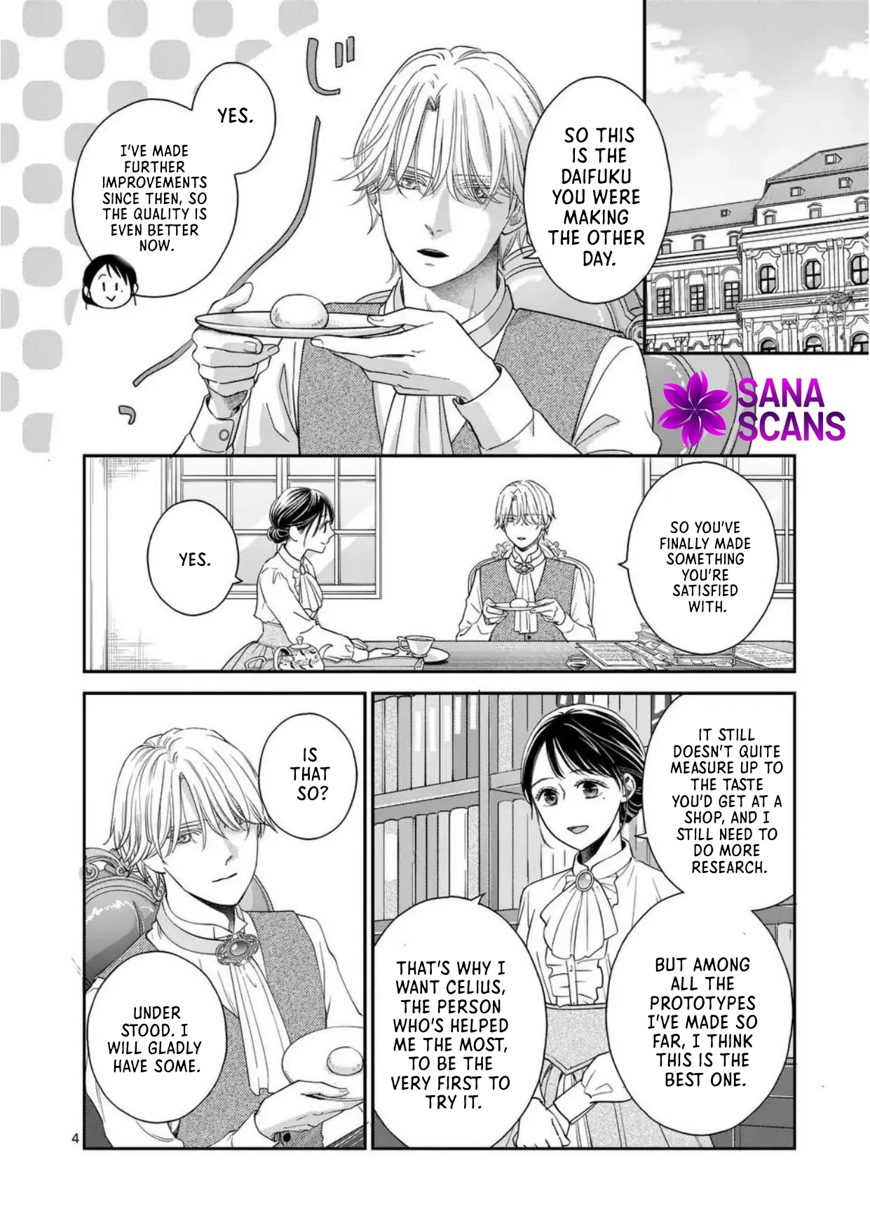Got summoned to another world by accident, so I’ll just make Japanese sweets. Chapter 4 Page 4