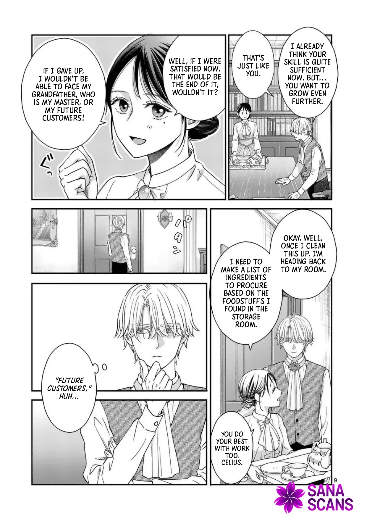 Got summoned to another world by accident, so I’ll just make Japanese sweets. Chapter 4 Page 9