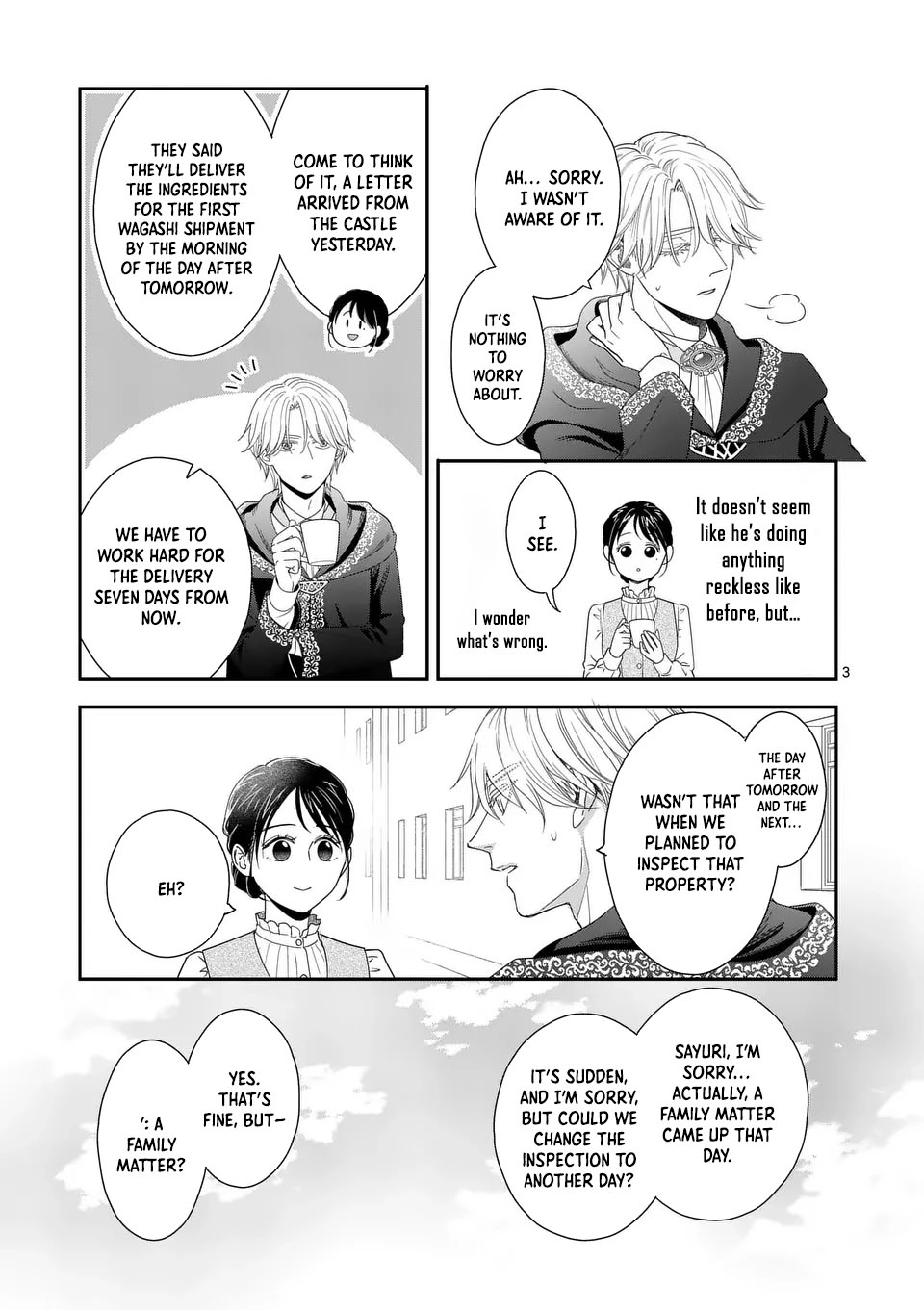 Got summoned to another world by accident, so I’ll just make Japanese sweets. Chapter 12 Page 3