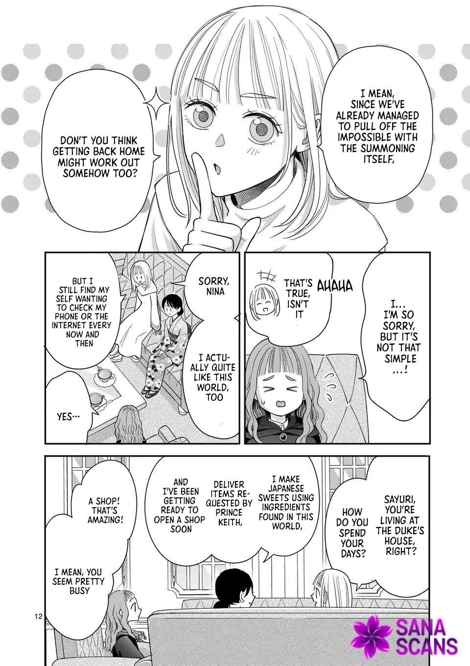 Got summoned to another world by accident, so I’ll just make Japanese sweets. Chapter 15 Page 13
