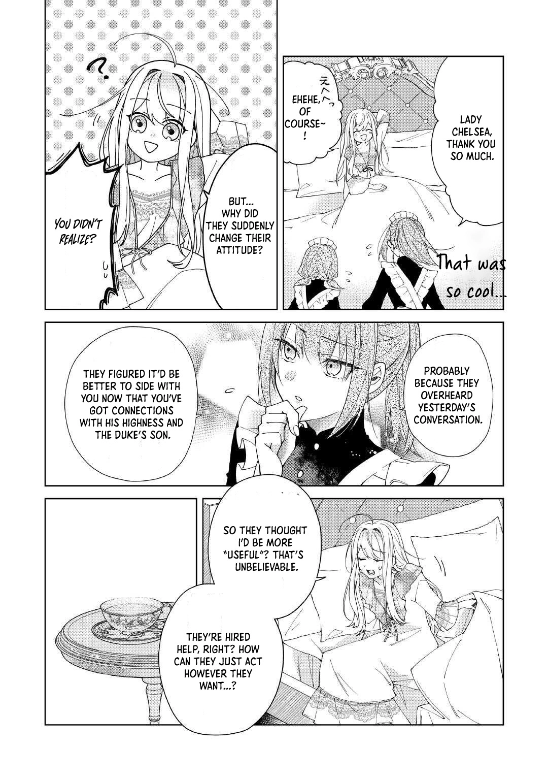 I Reincarnated as a Useless Noble Lady Chapter 8 - . Page 4