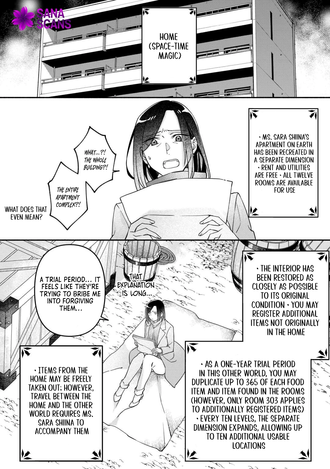 I Was Isekai’d With My Apartment—Now I’m a Scorned Noble Lady Living Free. Chapter 1 - . Page 12