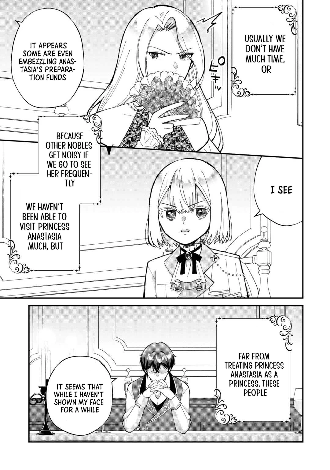 My Family Is Overpowered!  The Reincarnated Youngest Princess Saves the World While Being Spoiled Chapter 1 - . Page 33