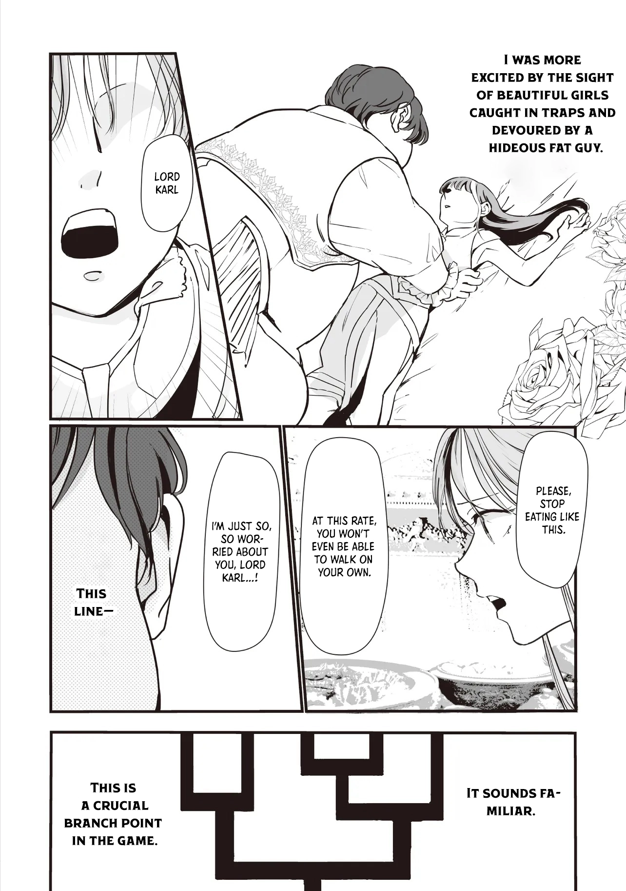 "Reborn as a Fat Villain Noble in an Eroge , Losing Weight and Avoiding Ruin for a Slow Life. Chapter 1 - . Page 12