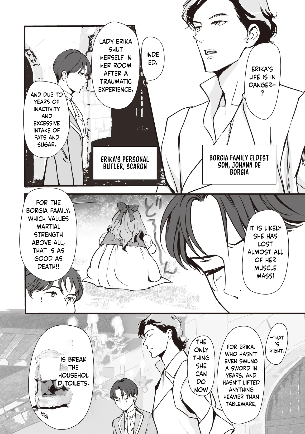 "Reborn as a Fat Villain Noble in an Eroge , Losing Weight and Avoiding Ruin for a Slow Life. Chapter 3 Page 2