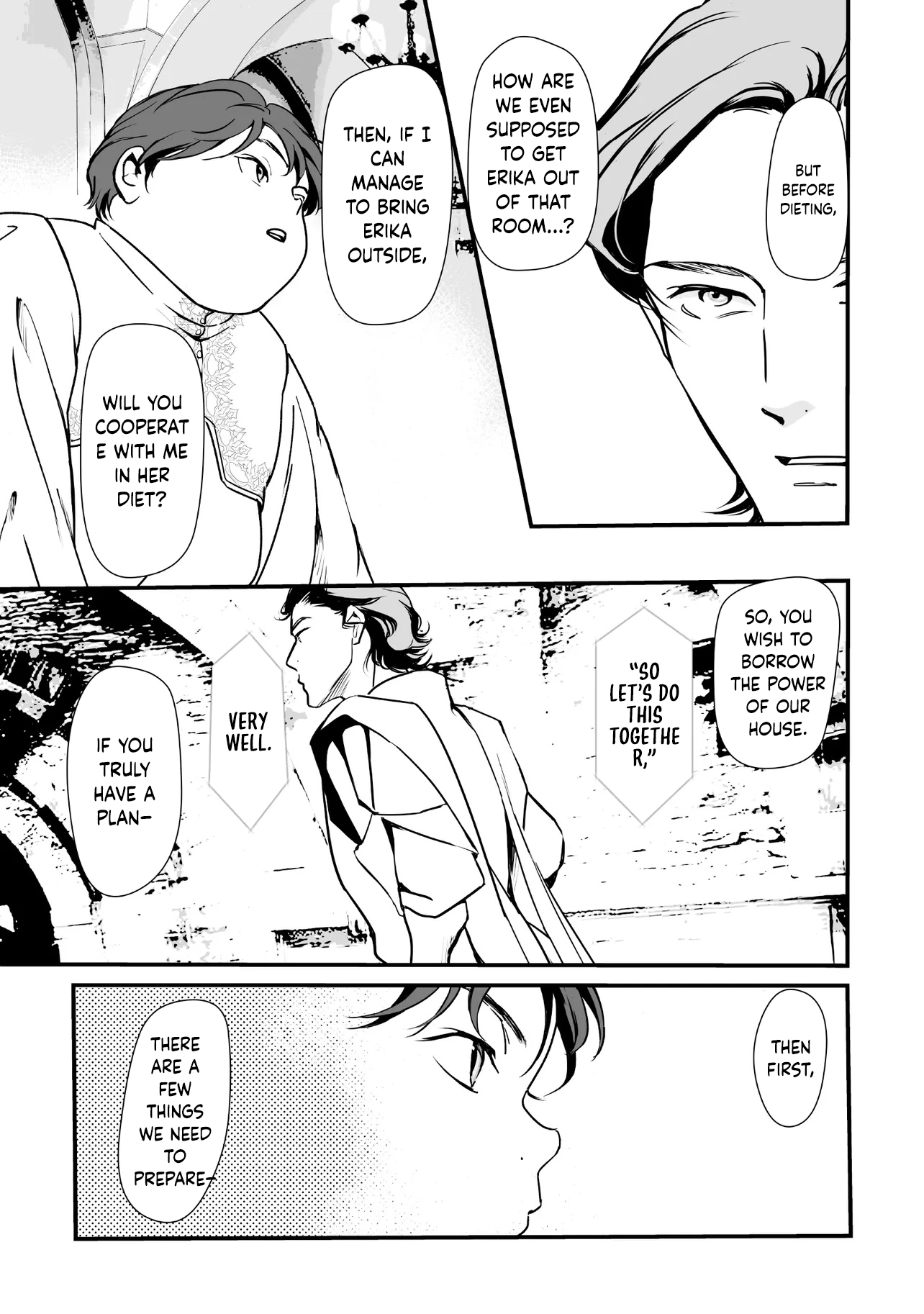 "Reborn as a Fat Villain Noble in an Eroge , Losing Weight and Avoiding Ruin for a Slow Life. Chapter 3 Page 3