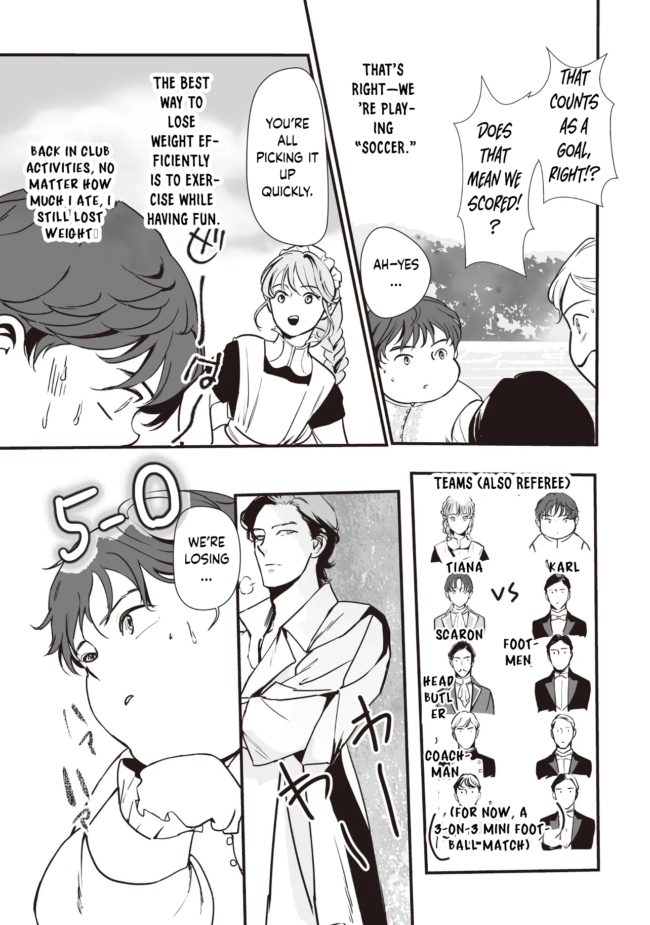 "Reborn as a Fat Villain Noble in an Eroge , Losing Weight and Avoiding Ruin for a Slow Life. Chapter 3 Page 9