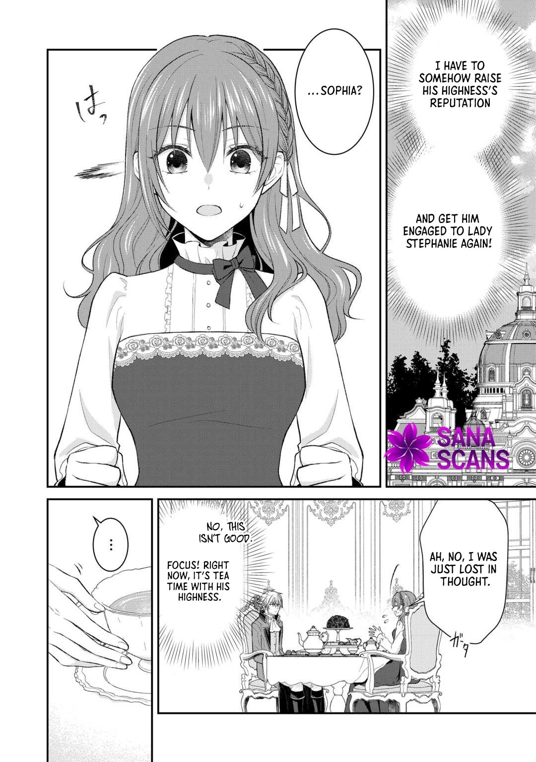 Reincarnated as the Prince’s Fiancée?! And Now Queen Training Begins! Chapter 3 Page 2