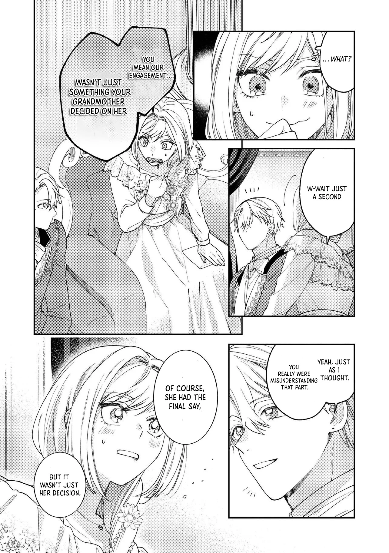 She's a Sickly Villainess, but Her Fiancé Is So Overprotective That She Wants to Run Away Chapter 13 Page 28