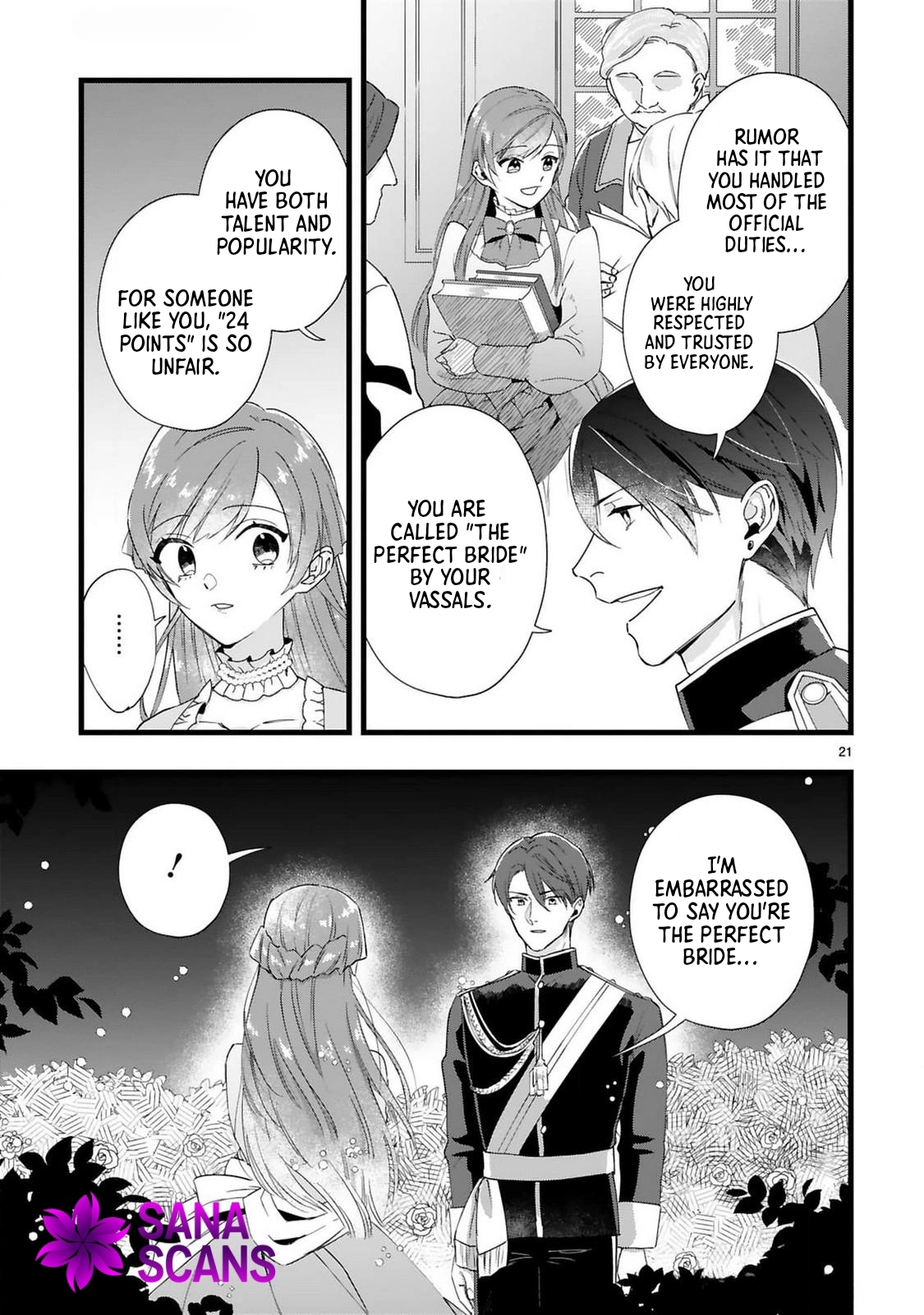The 24-Point Reject Becomes the Perfect Bride of a Neighboring Prince Chapter 1 Page 22